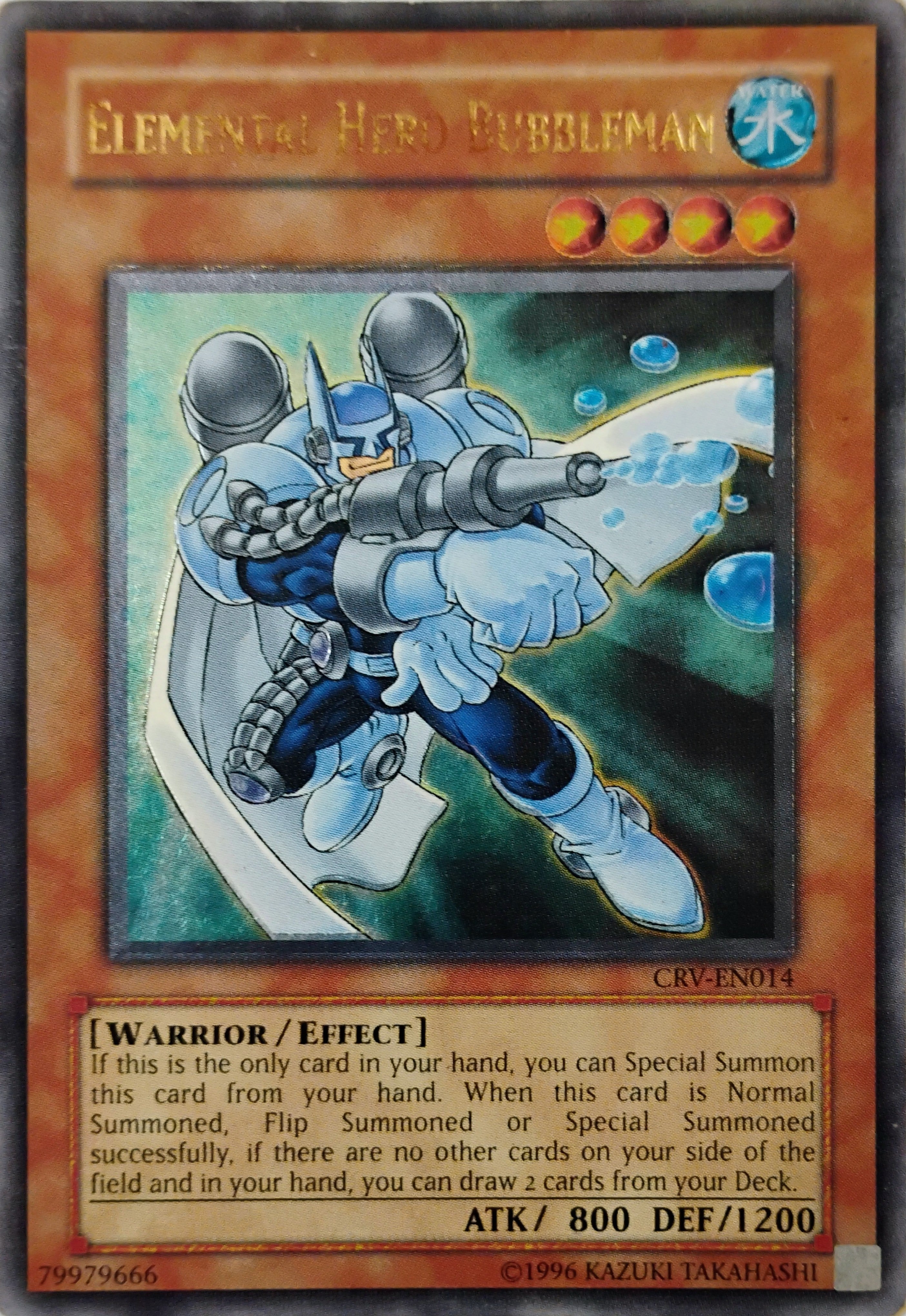 Yugioh! Elemental HERO Bubbleman Crv-en014 Ultimate