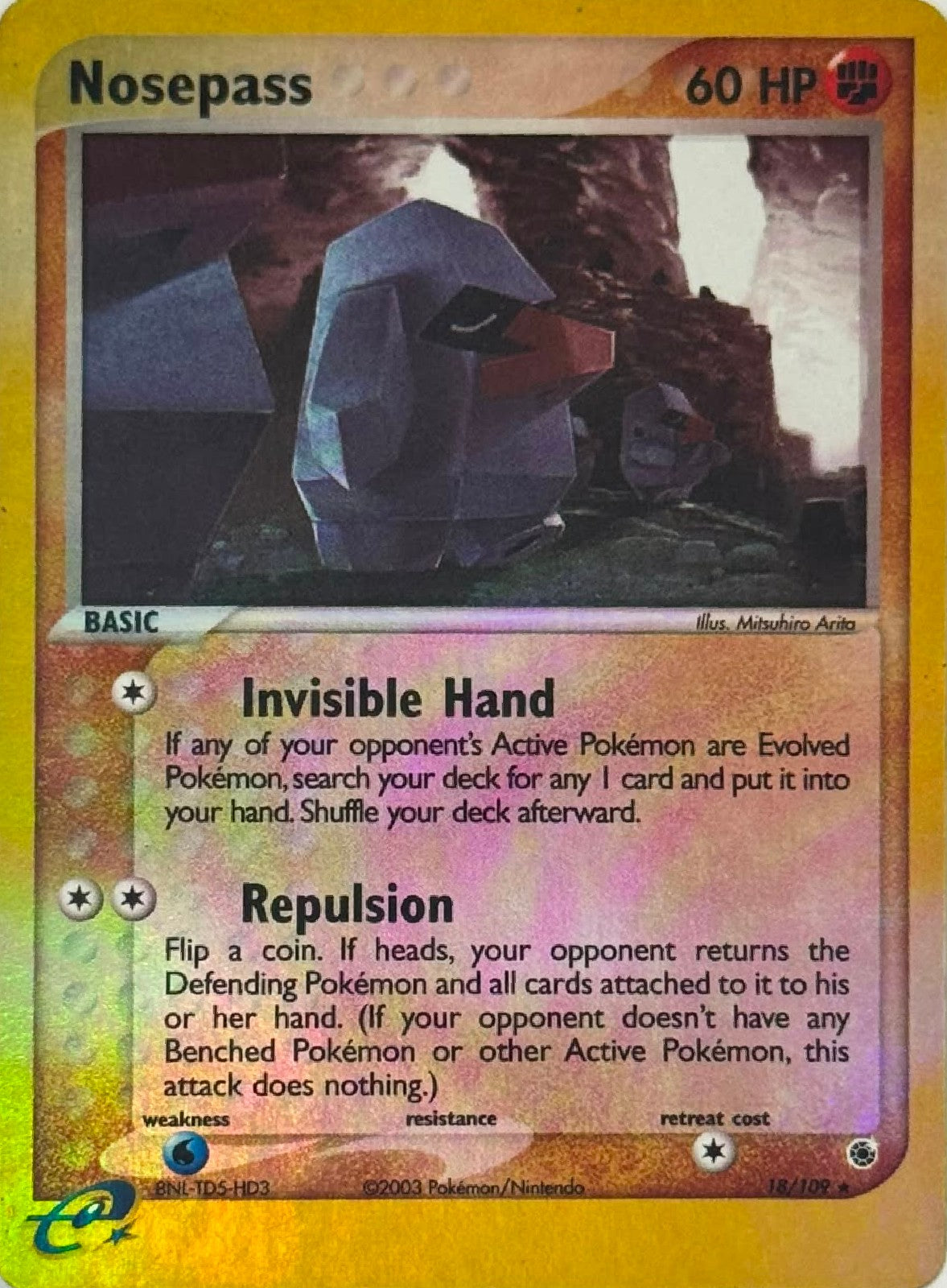 Pokémon Tcg Nosepass 18/109 Reverse