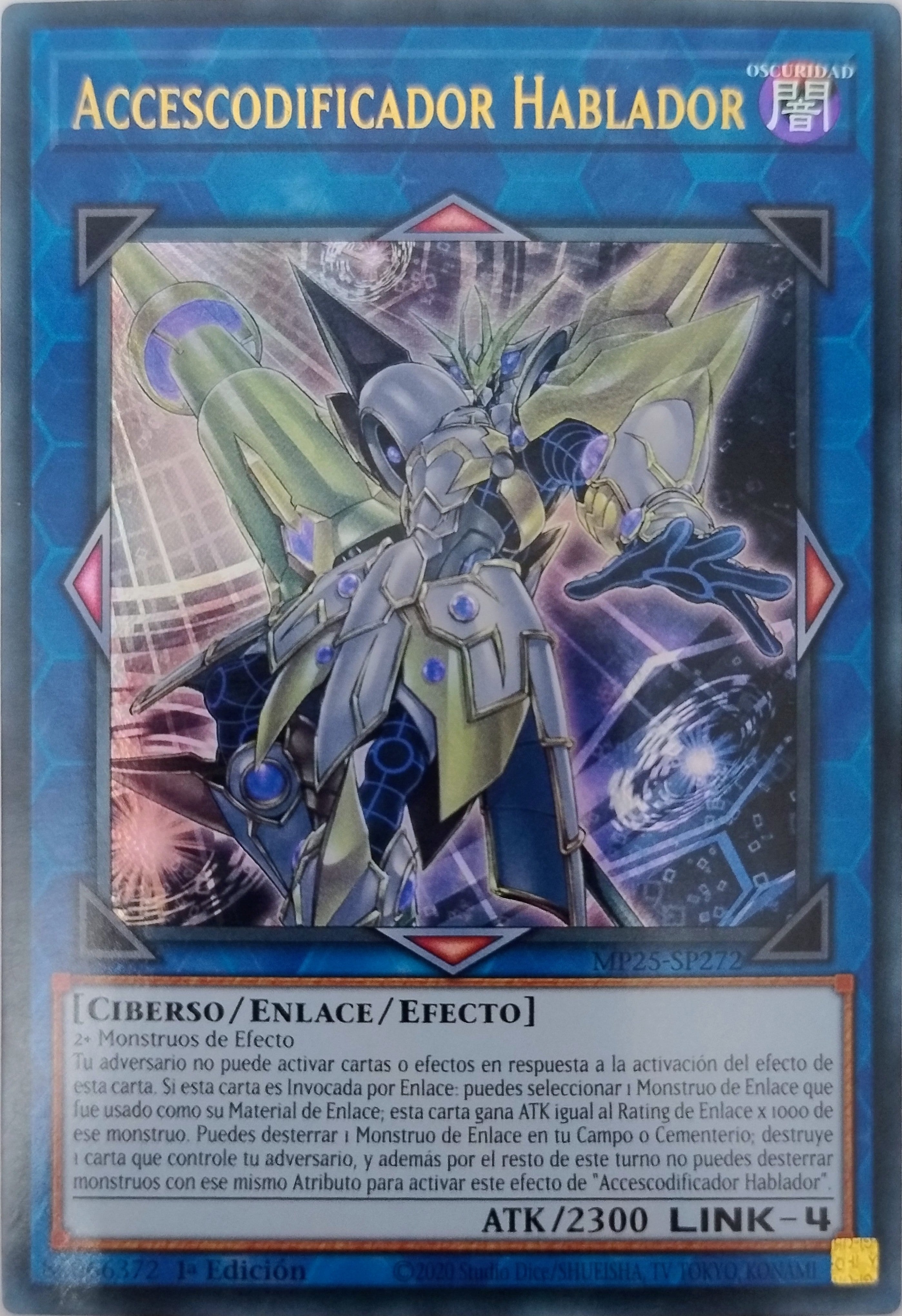 Yugioh! Accescodificador Hablador Mp25-sp272 1a Edición Ultra