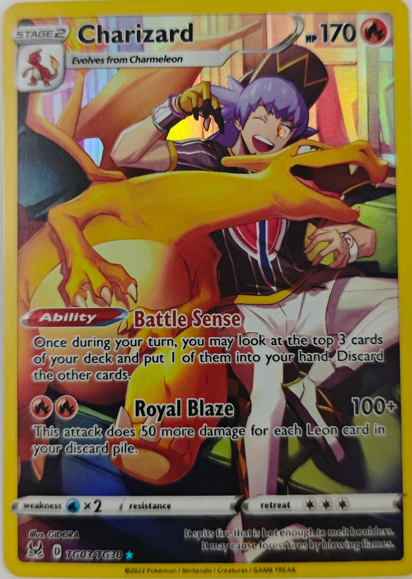 Pokémon Tcg Charizard Tg03/Tg30