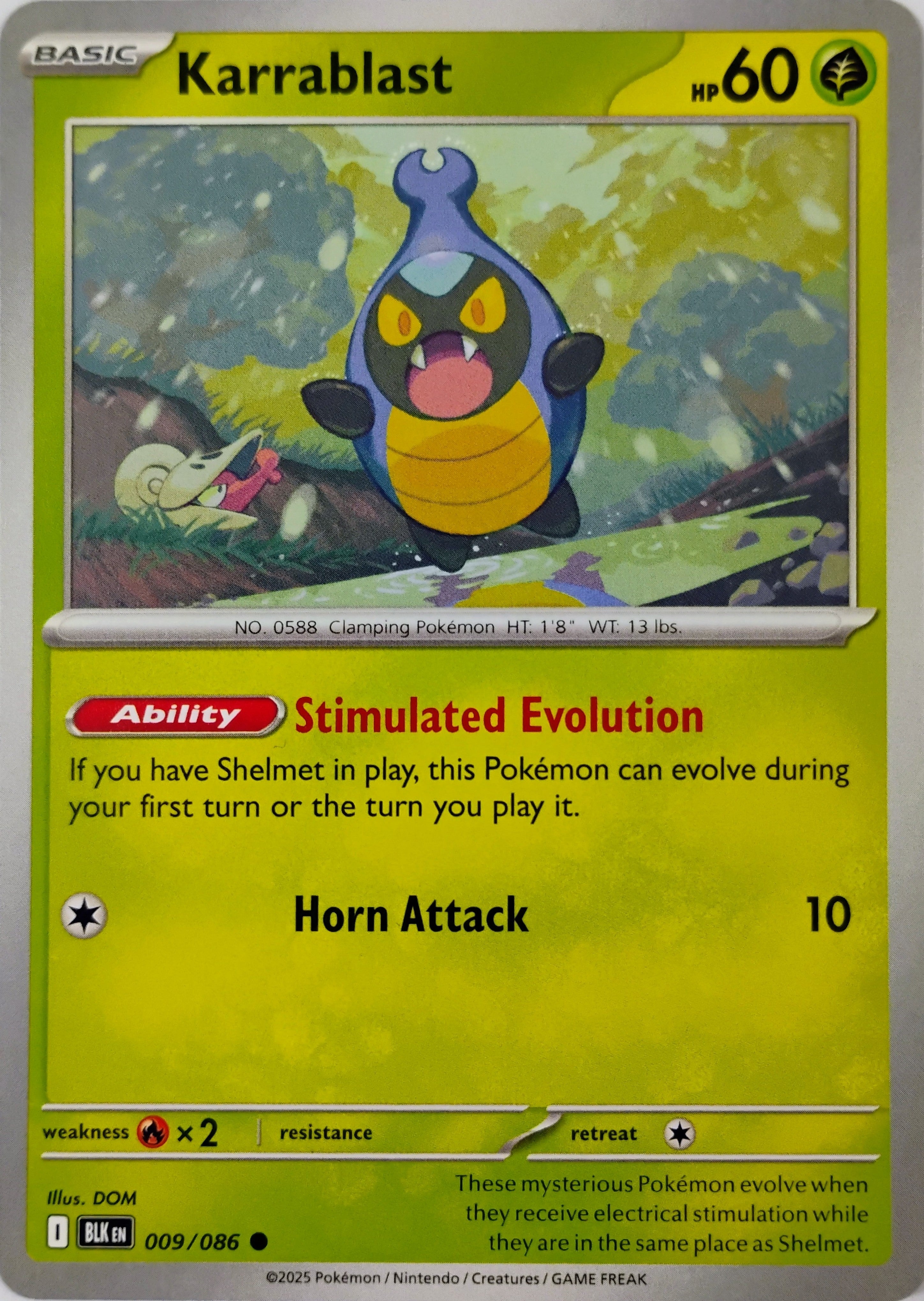 Pokémon tcg Karrablast 009/086
