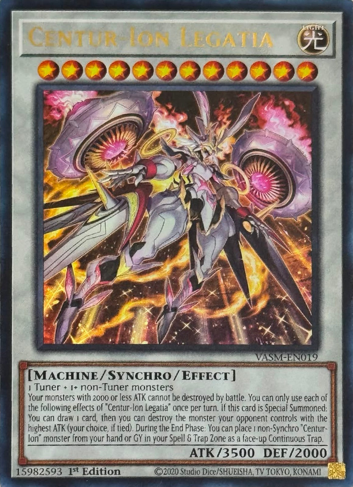 Yugioh! Centur-Ion Legatia VASM-EN019 1st Edition Ultra