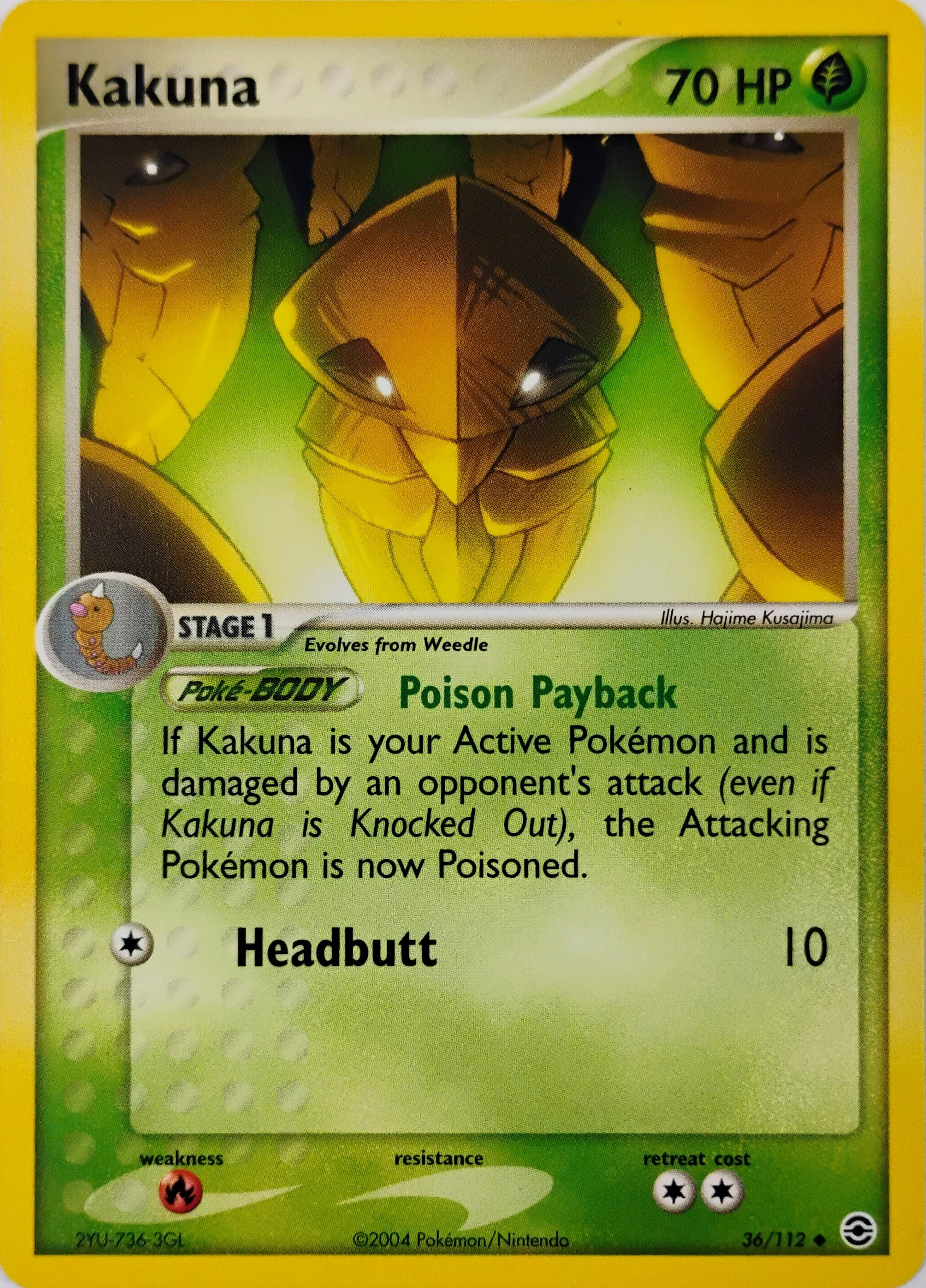 Pokémon tcg Kakuna 36/112