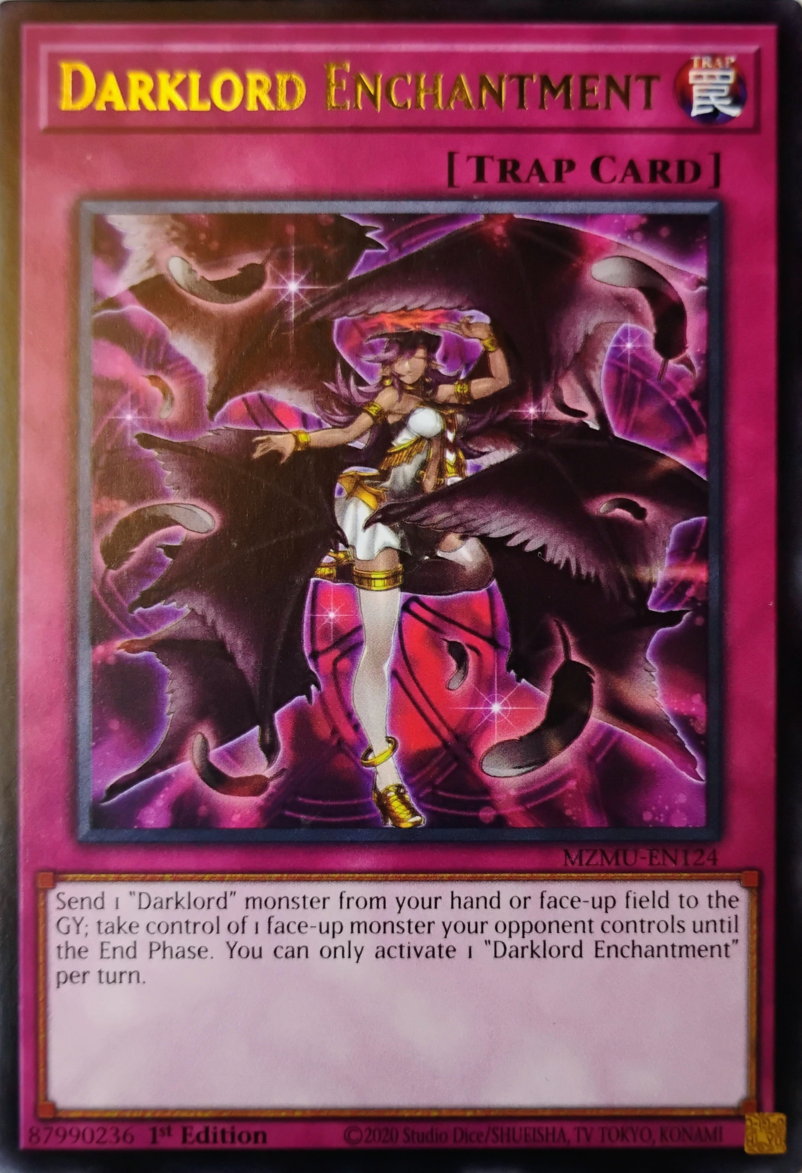 Yugioh! Darklord Enchantment Mzmu-en124 Rara