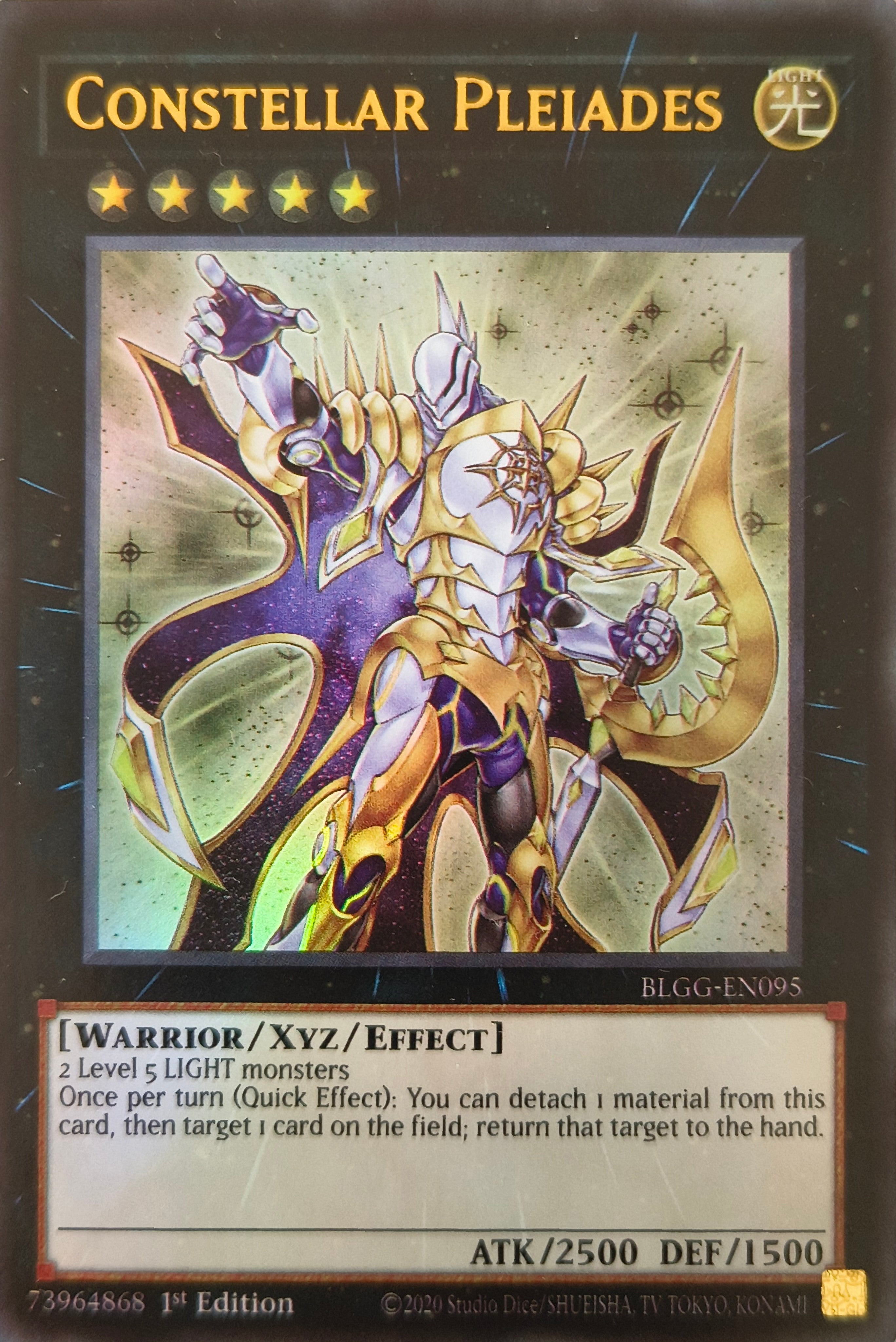Yugioh! Constellar Pleiades Blgg-en095 1st edition Ultra Rare