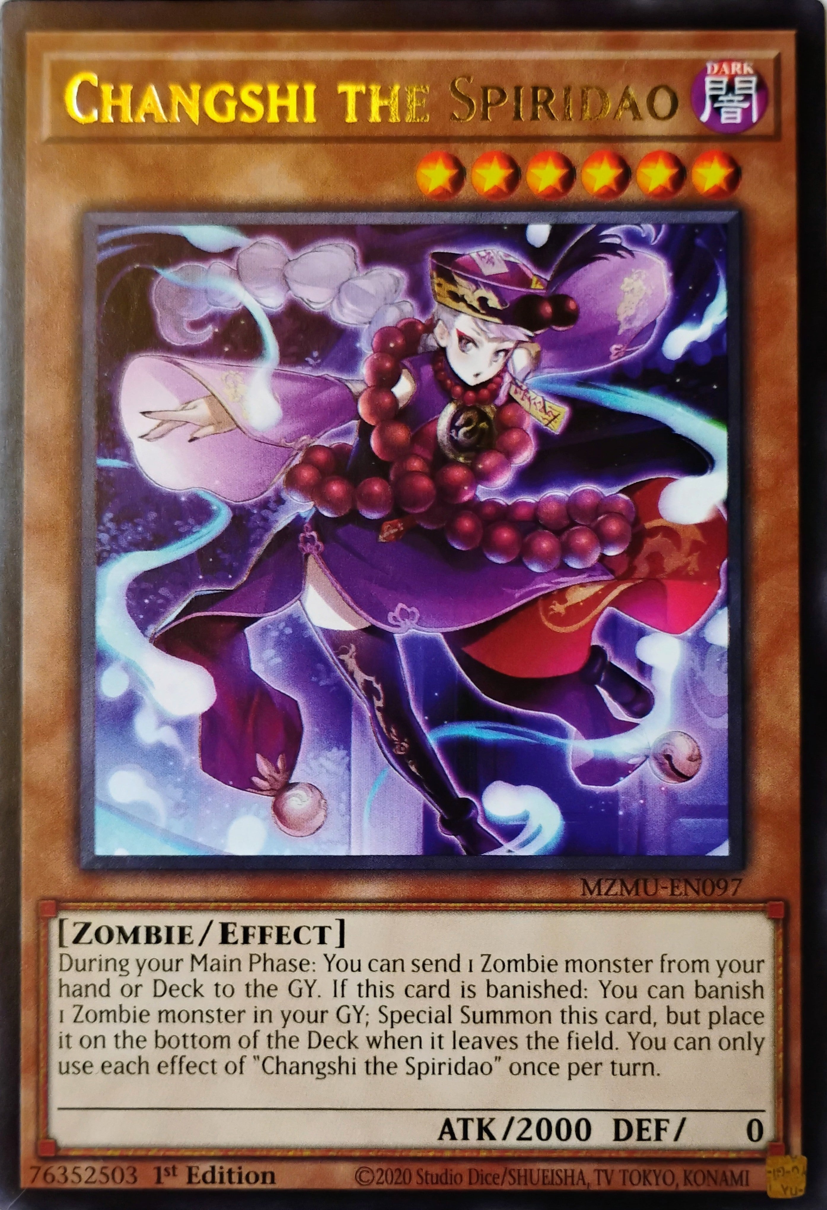 Yugioh! Changshi The Spiridao Mzmu-en097 Rara