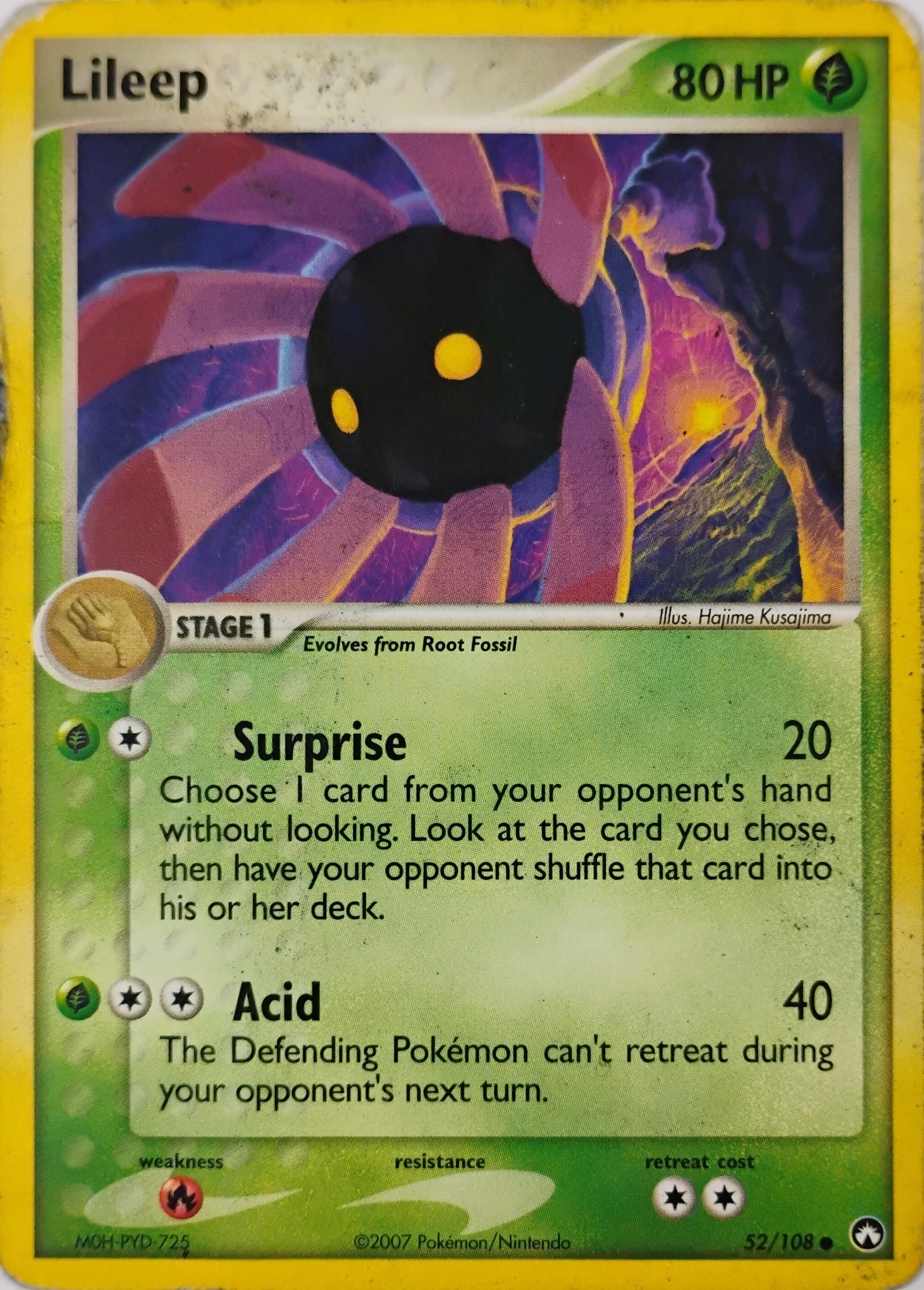 Pokémon tcg Lileep 52/108