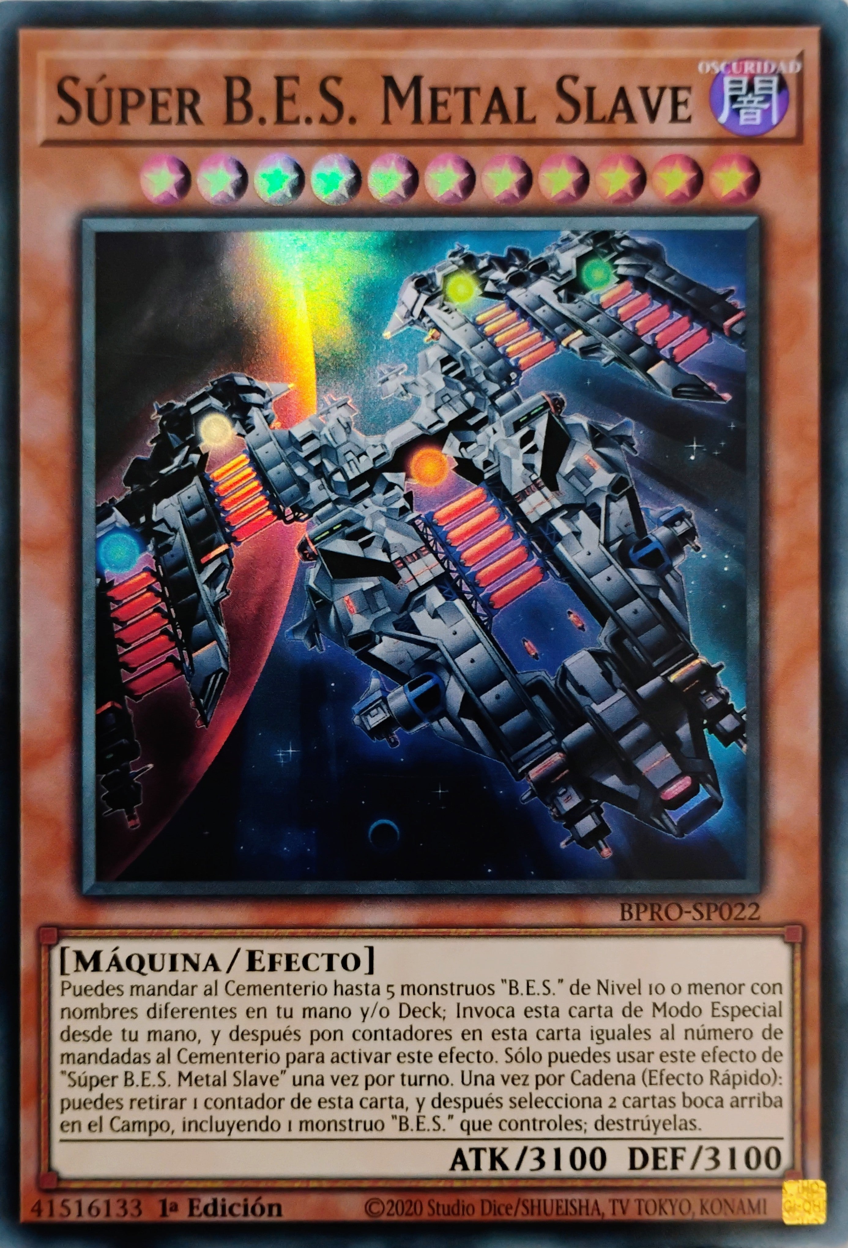 Yugioh! Super B.E.S Metal Slave Bpro-sp022 Super Rara