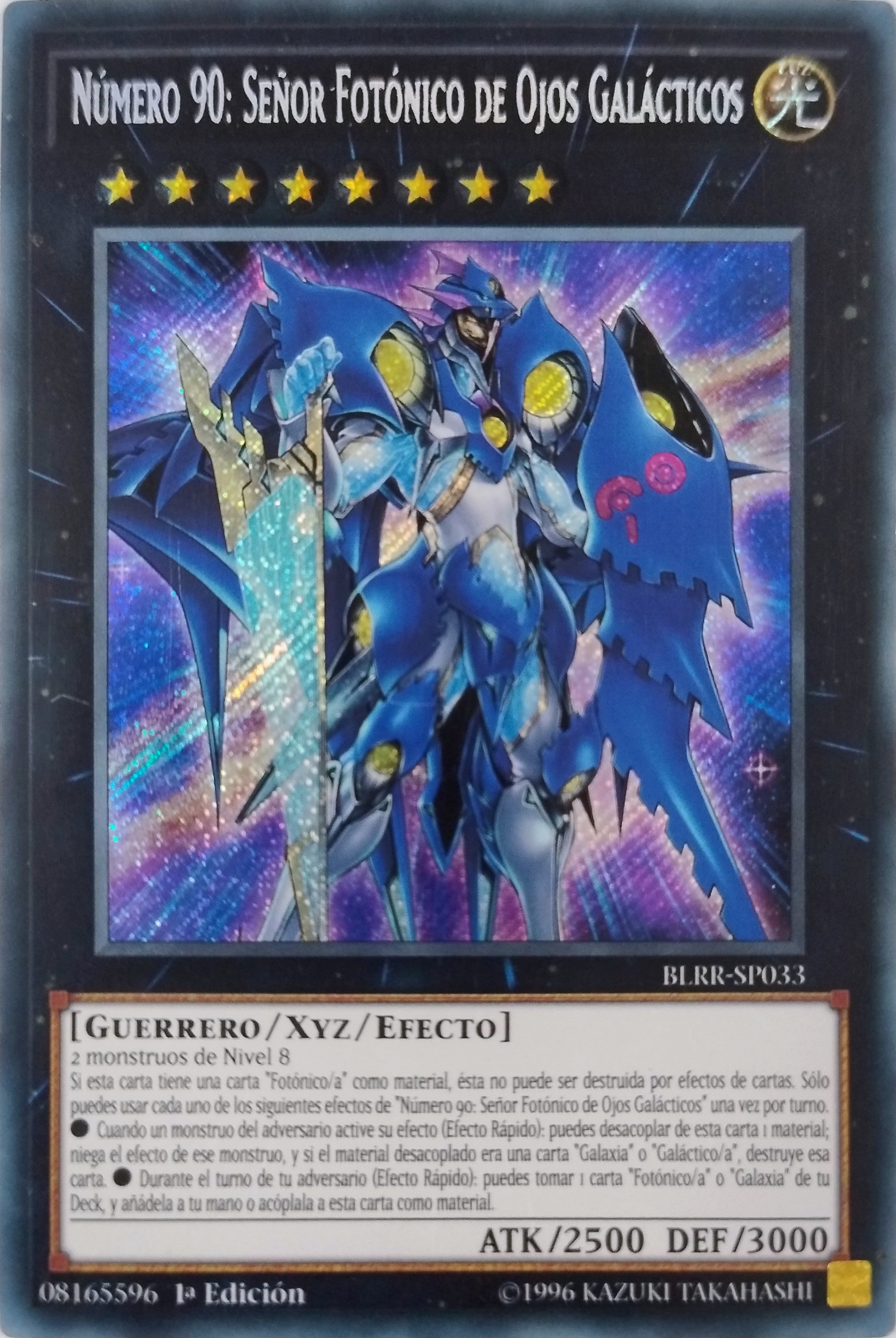 Yugioh! Número 90: Señor Fotonicos De Ojos Galácticos Blrr-sp033 1a Edición Secret