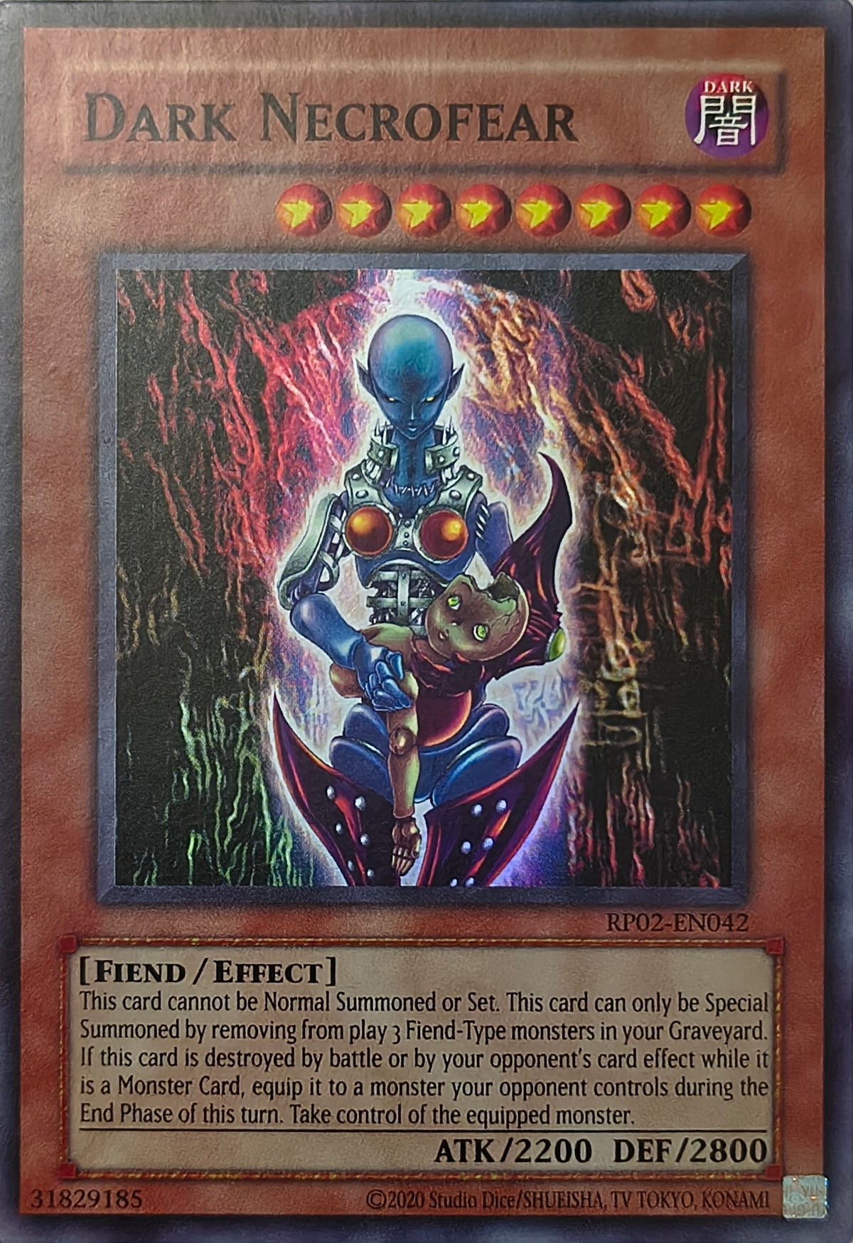 Yugioh! Dark Necrofear Rp02-En042 Super Rare