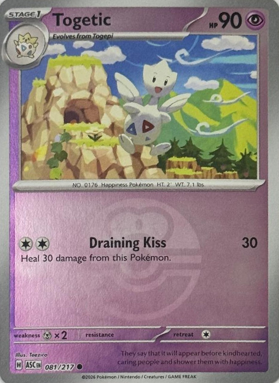 Pokémon Tcg Togetic 081/217 (Love ball)