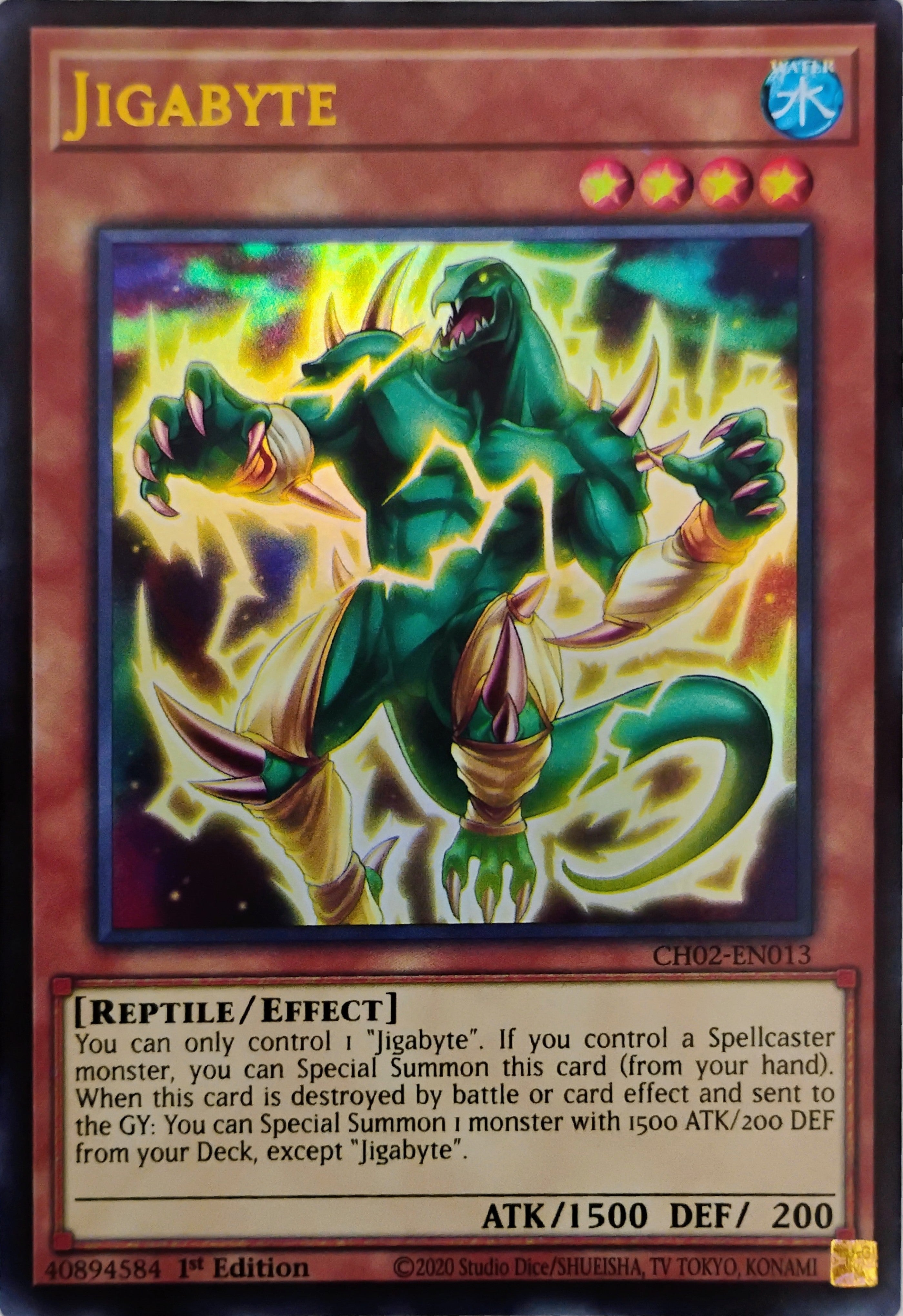 Yugioh! Jigabyte Ch02-en013 1st Edition Ultra Rare