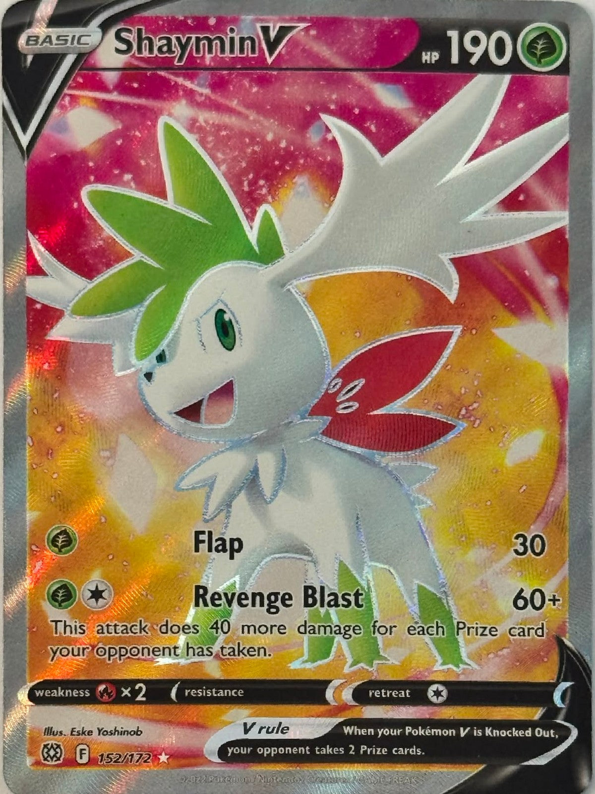 Pokémon Tcg Shaymin V 152/172