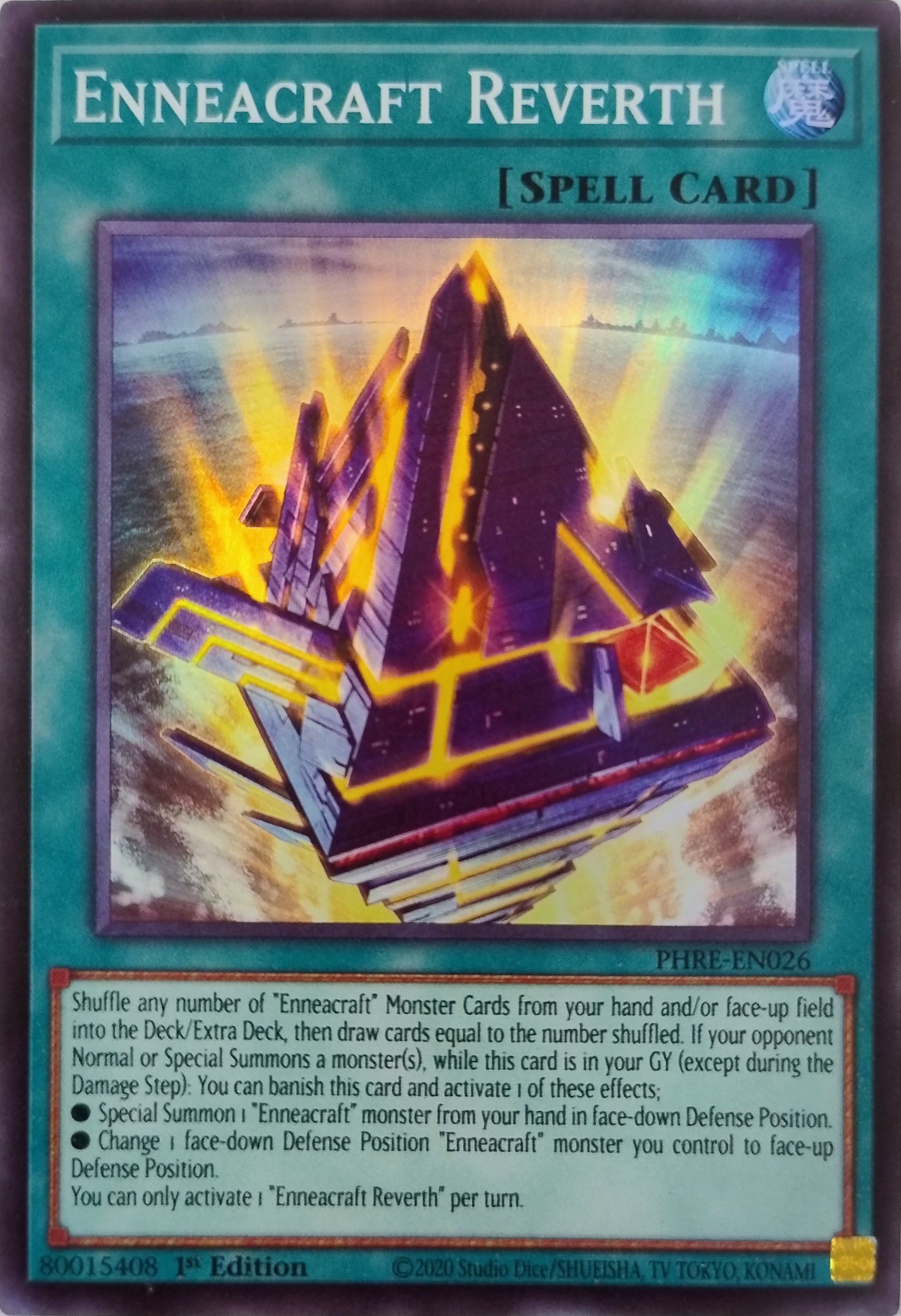 Yugioh! Enneacraft Reverth Phre-en026 1st Edition Super Rara