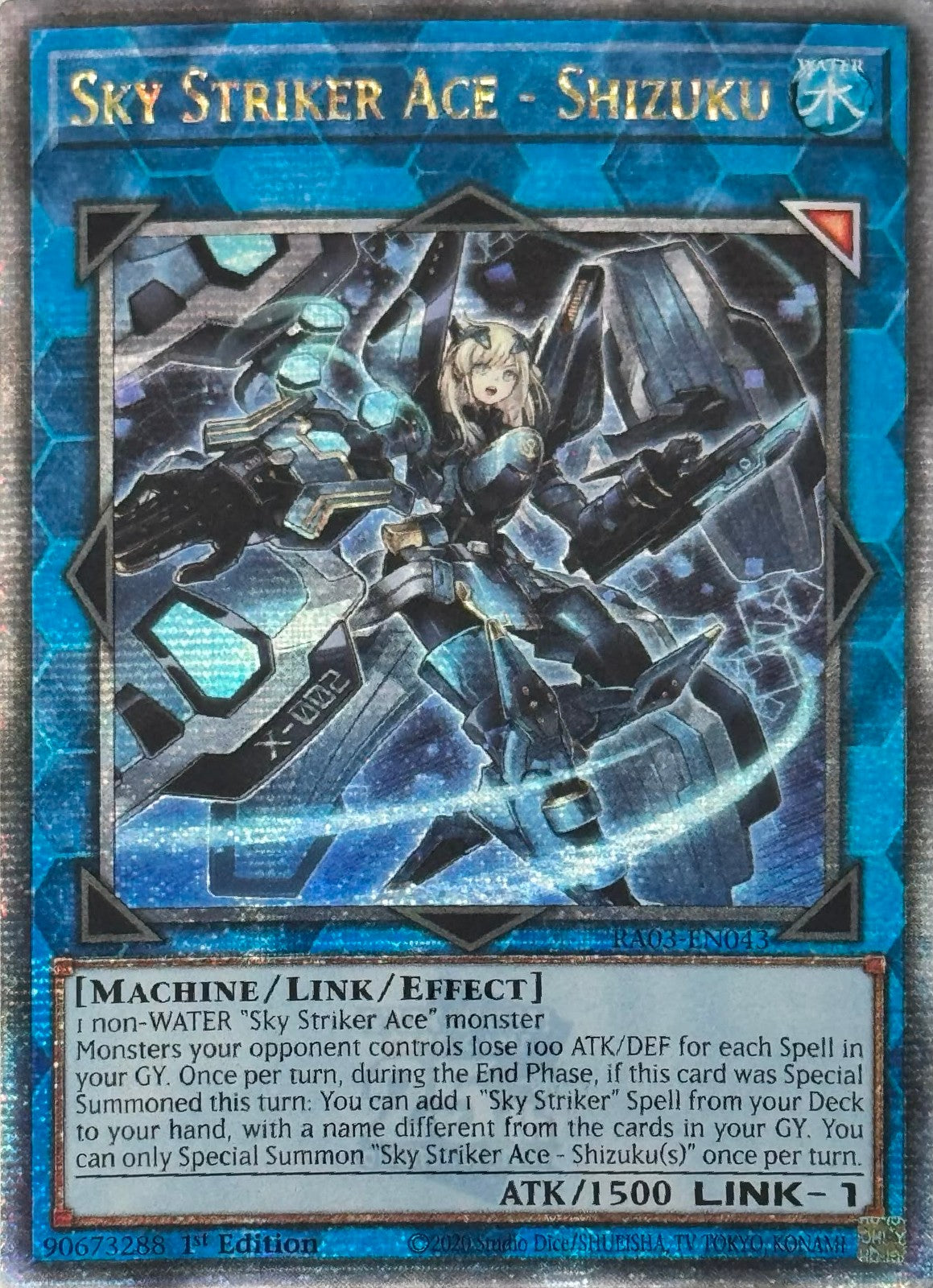 Yugioh! Sky Striker Ace - Shizuku RA03-EN043 1st Edition Quarter