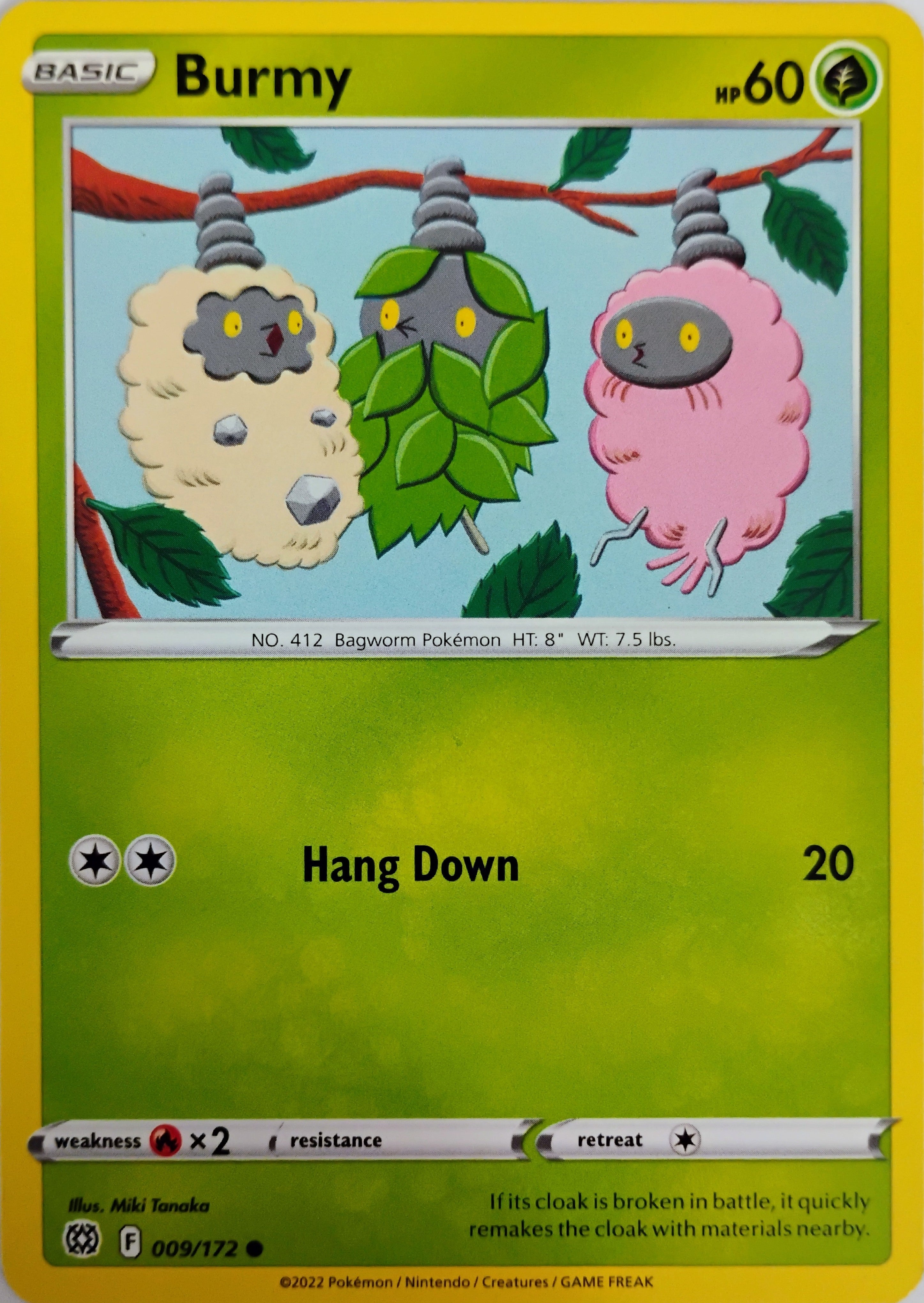 Pokémon tcg Burmy 009/172