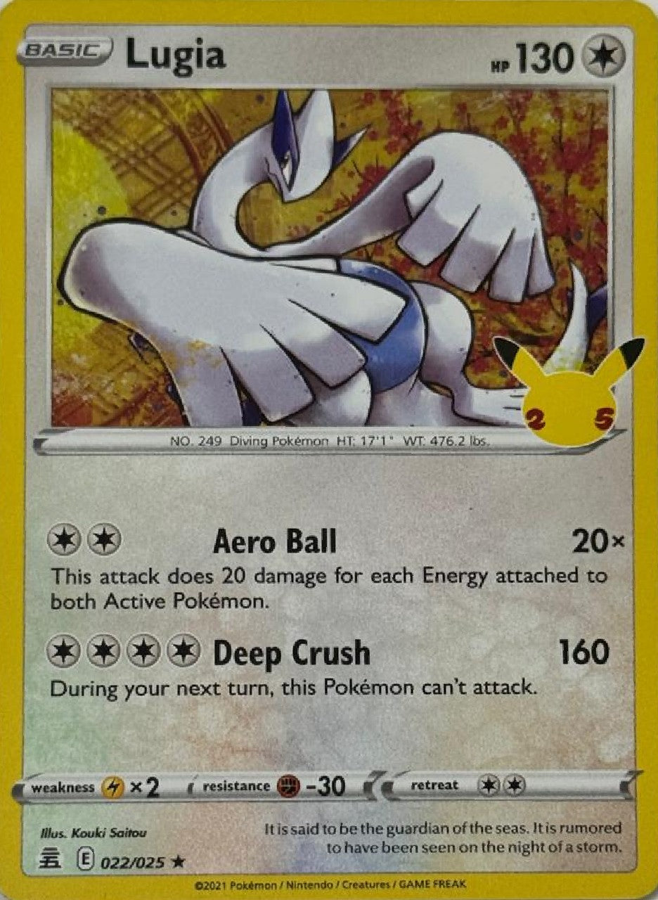 Pokémon Tcg Lugia 022/025 Holo