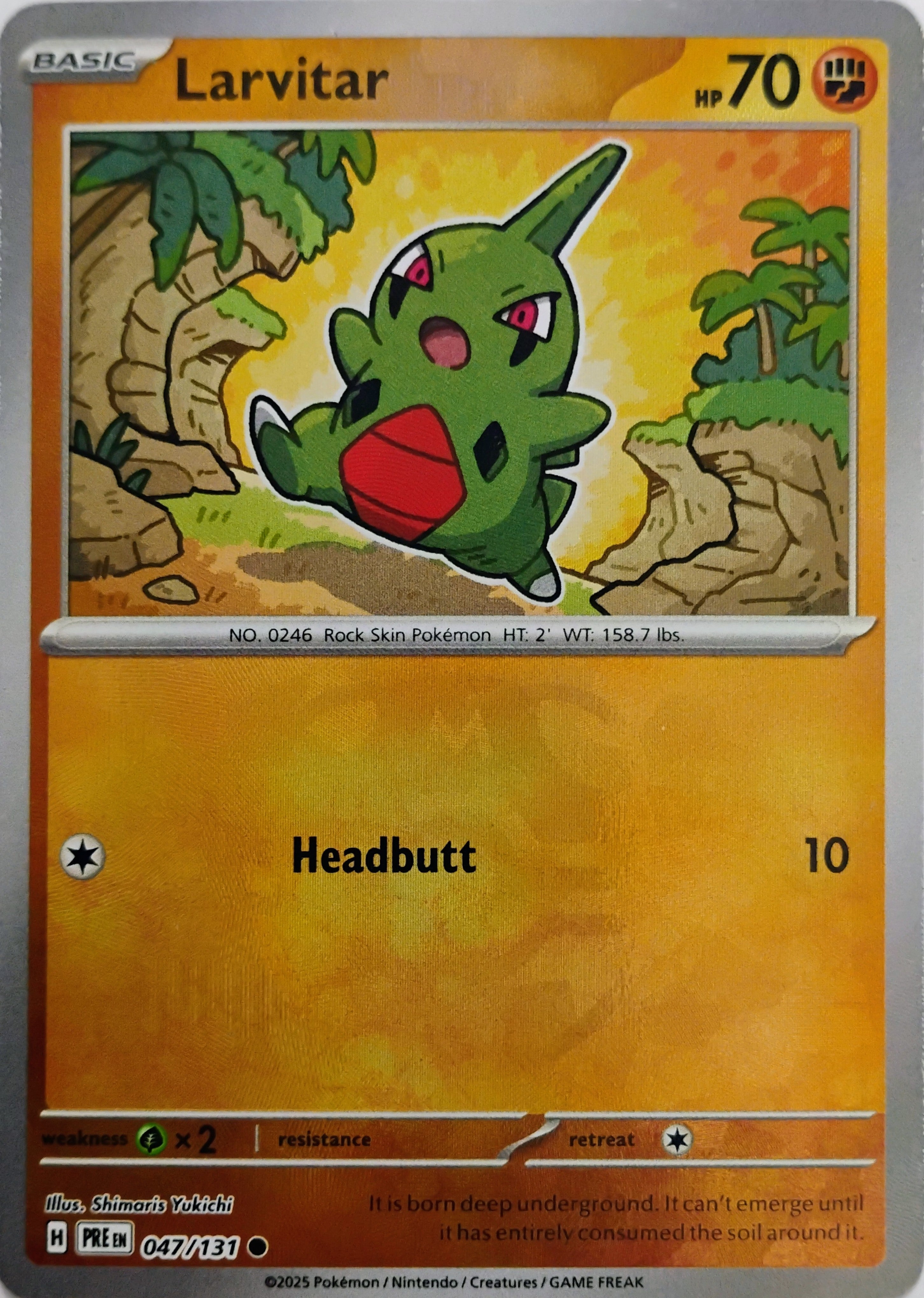 Pokémon tcg Larvitar 047/131 (Master Ball)