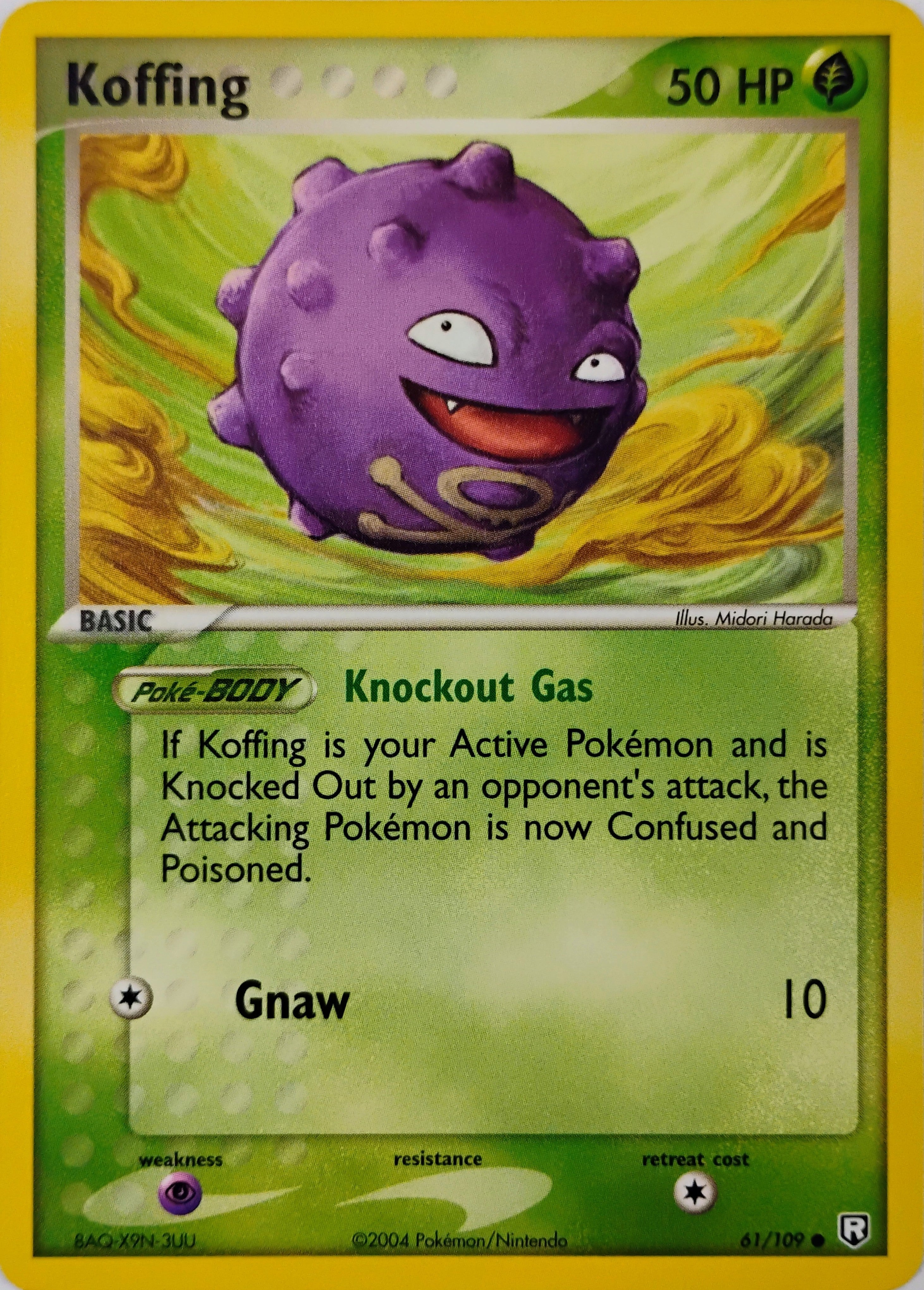 Pokémon tcg Koffing 61/109
