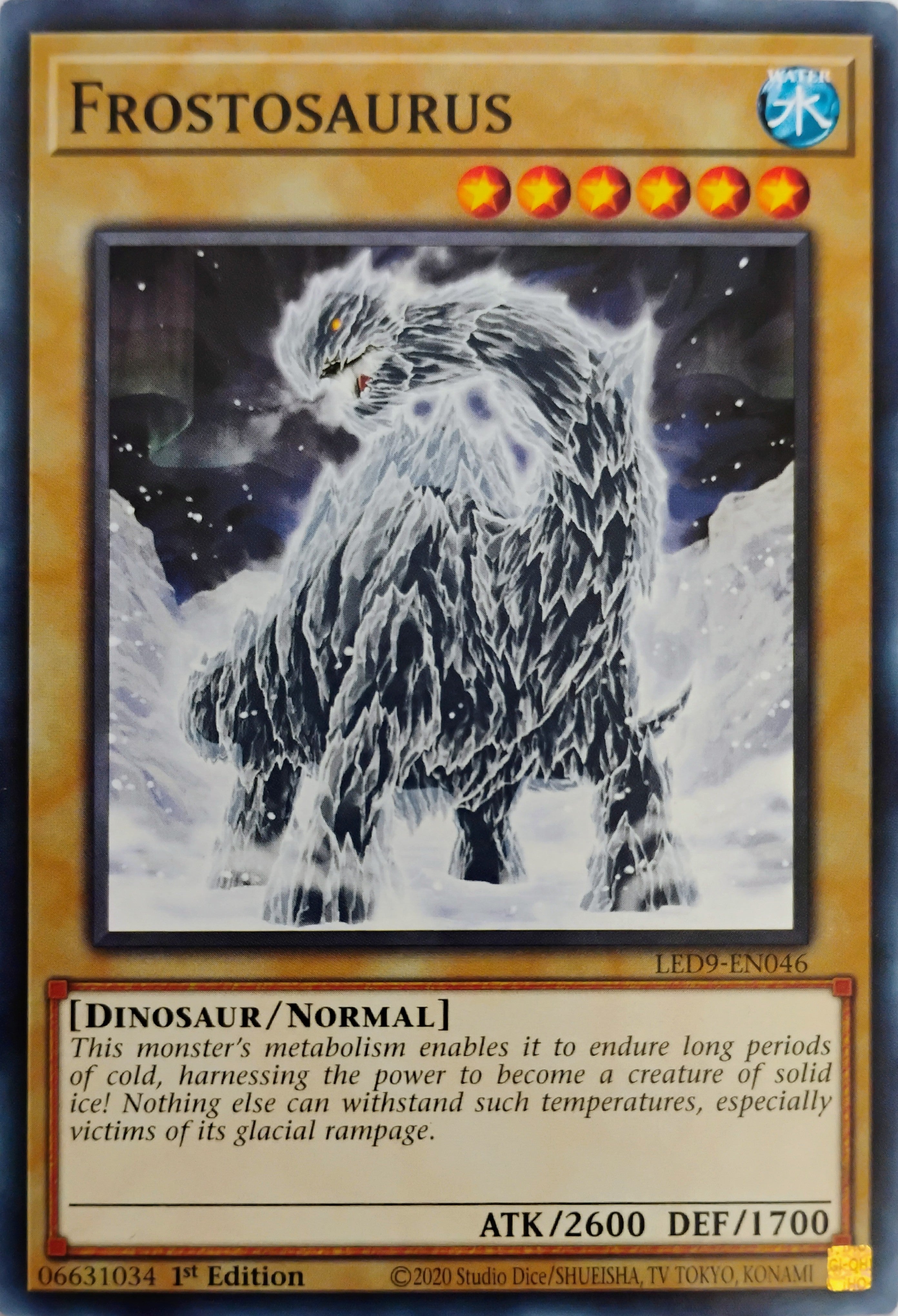 Yugioh! Frostosaurus Led9-en046 1st edition