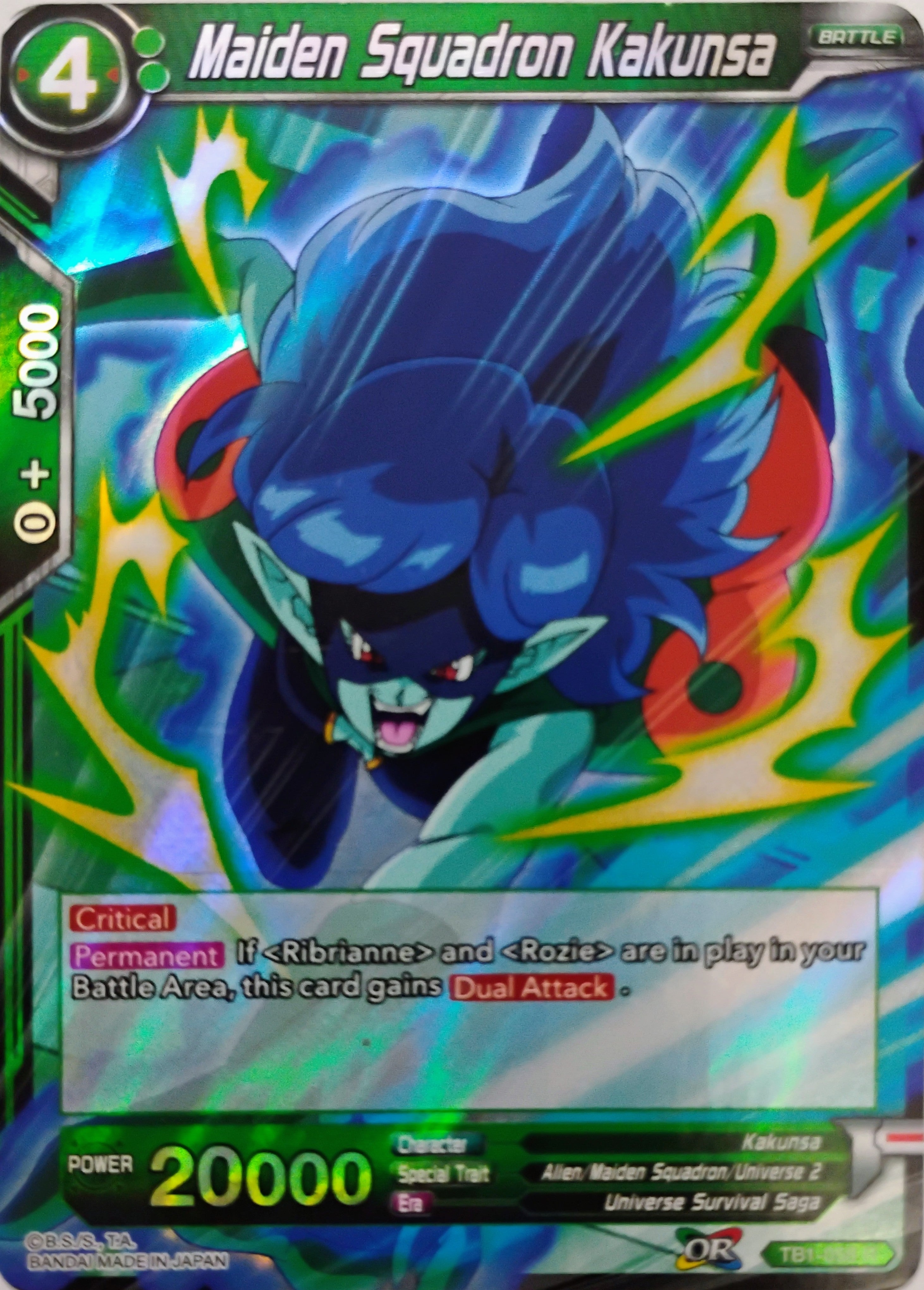 Dragón ball Tcg Maiden Squadron Kakunsa Tb1-056 R
