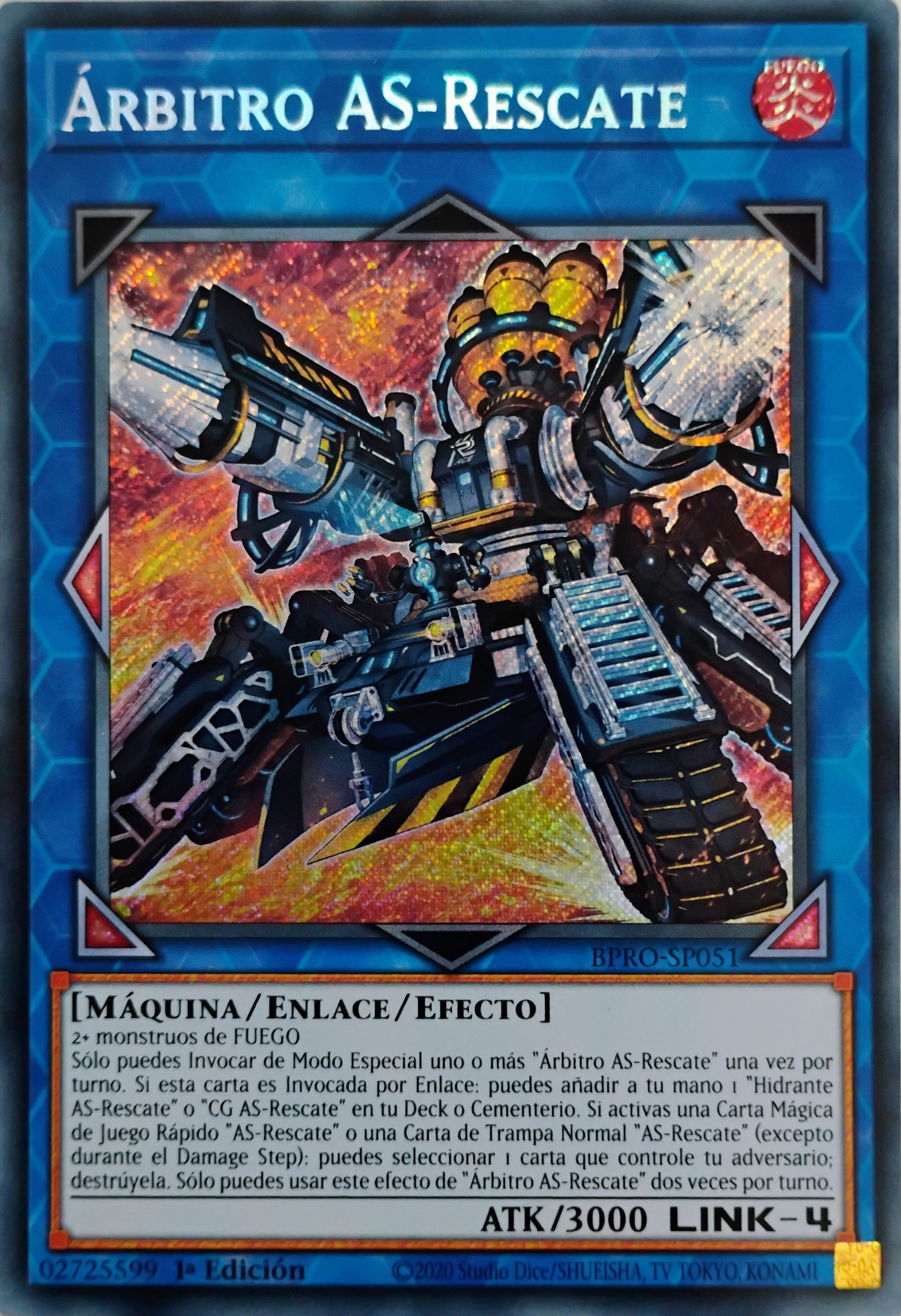 Yugioh! Arbitro As-Rescate Bpro-sp051 Secreta