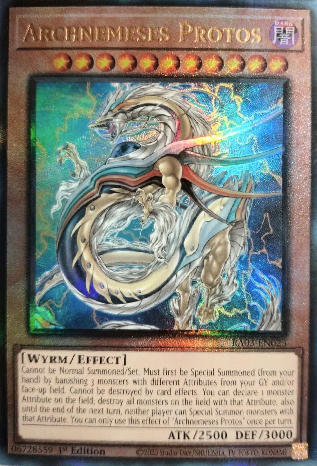 Yugioh! Archnemeses Protos RA03-EN023 1st edition Ultimate