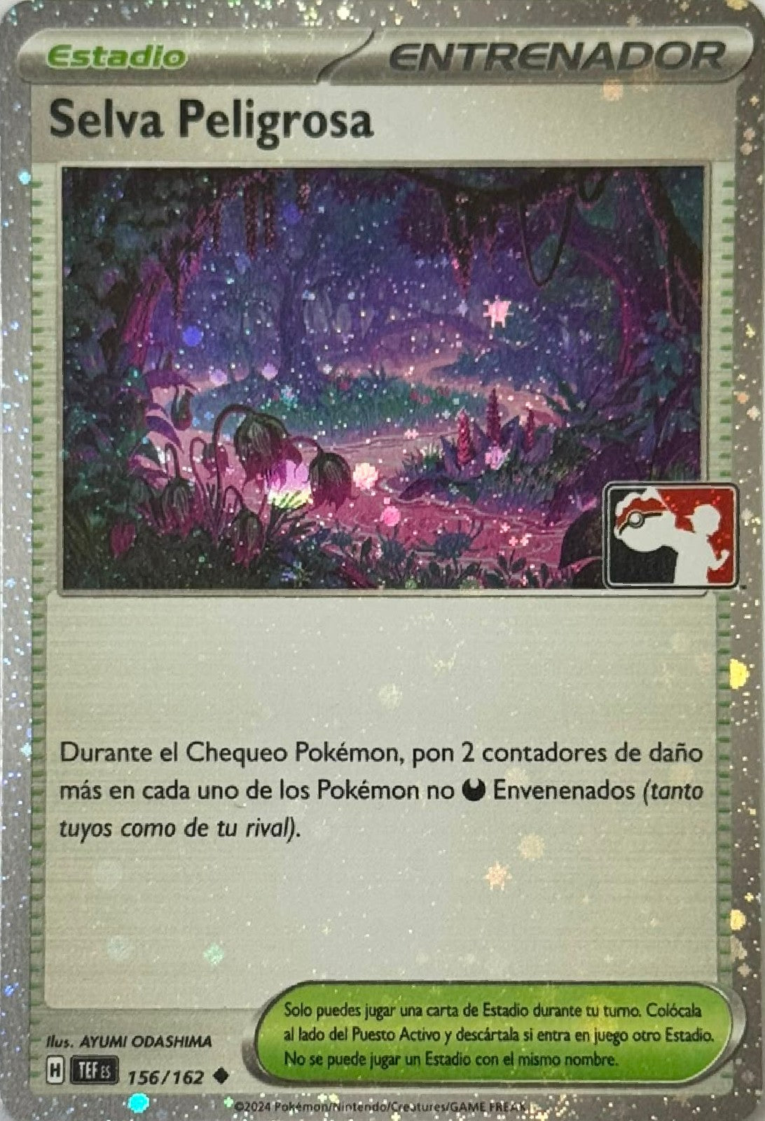 Pokémon Tcg Selva Peligrosa 156/162 Holo Cosmo (Liga) (Español)