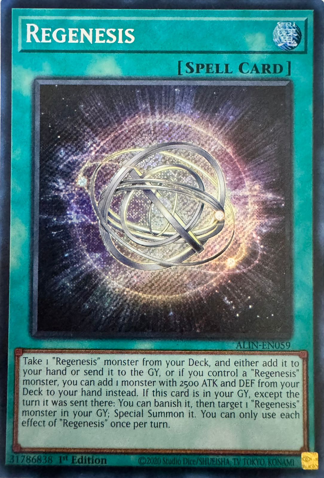 Yugioh! Regenesis Alin-en059 1st edition Secreta