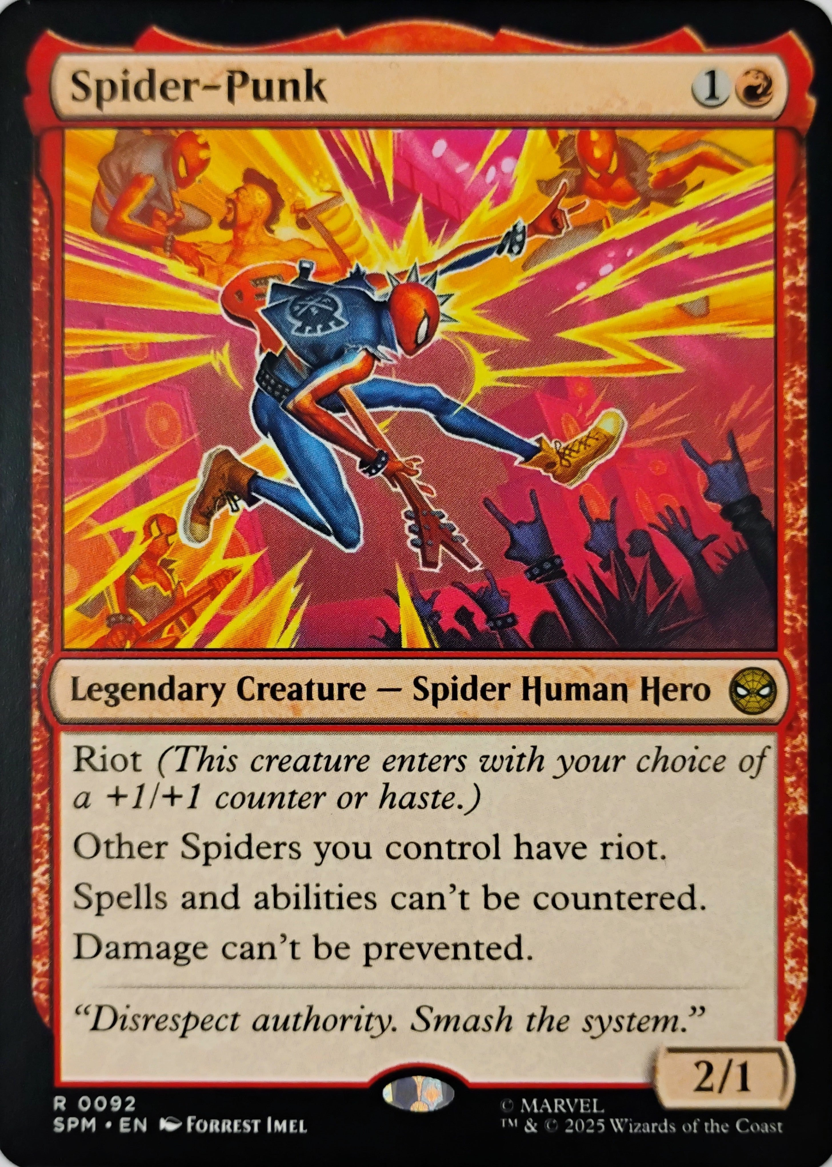 Magic tcg Spider-Punk 0092 Rare