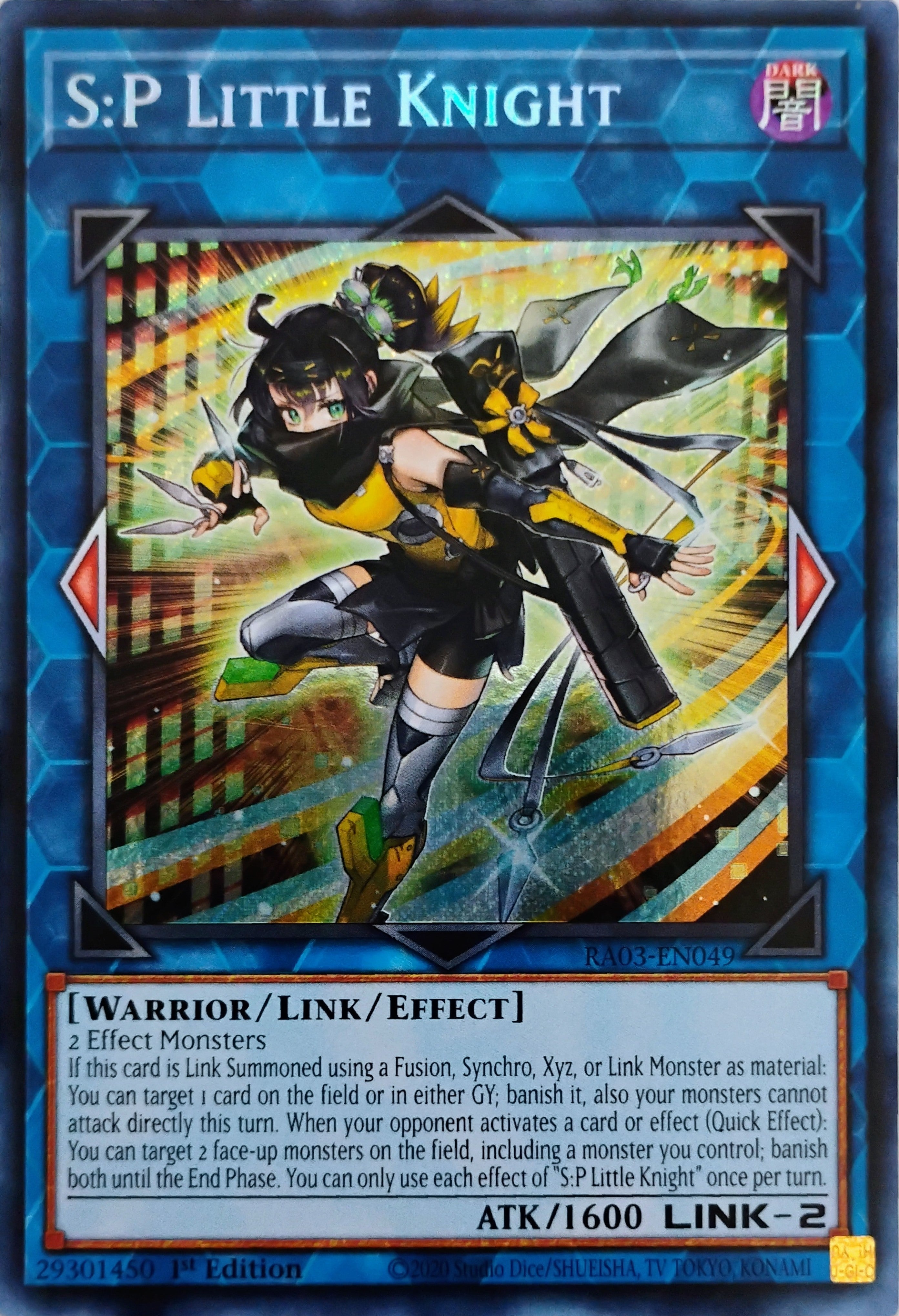 Yugioh! S:P Little Knight Ra03-en049 1st edition Secreta