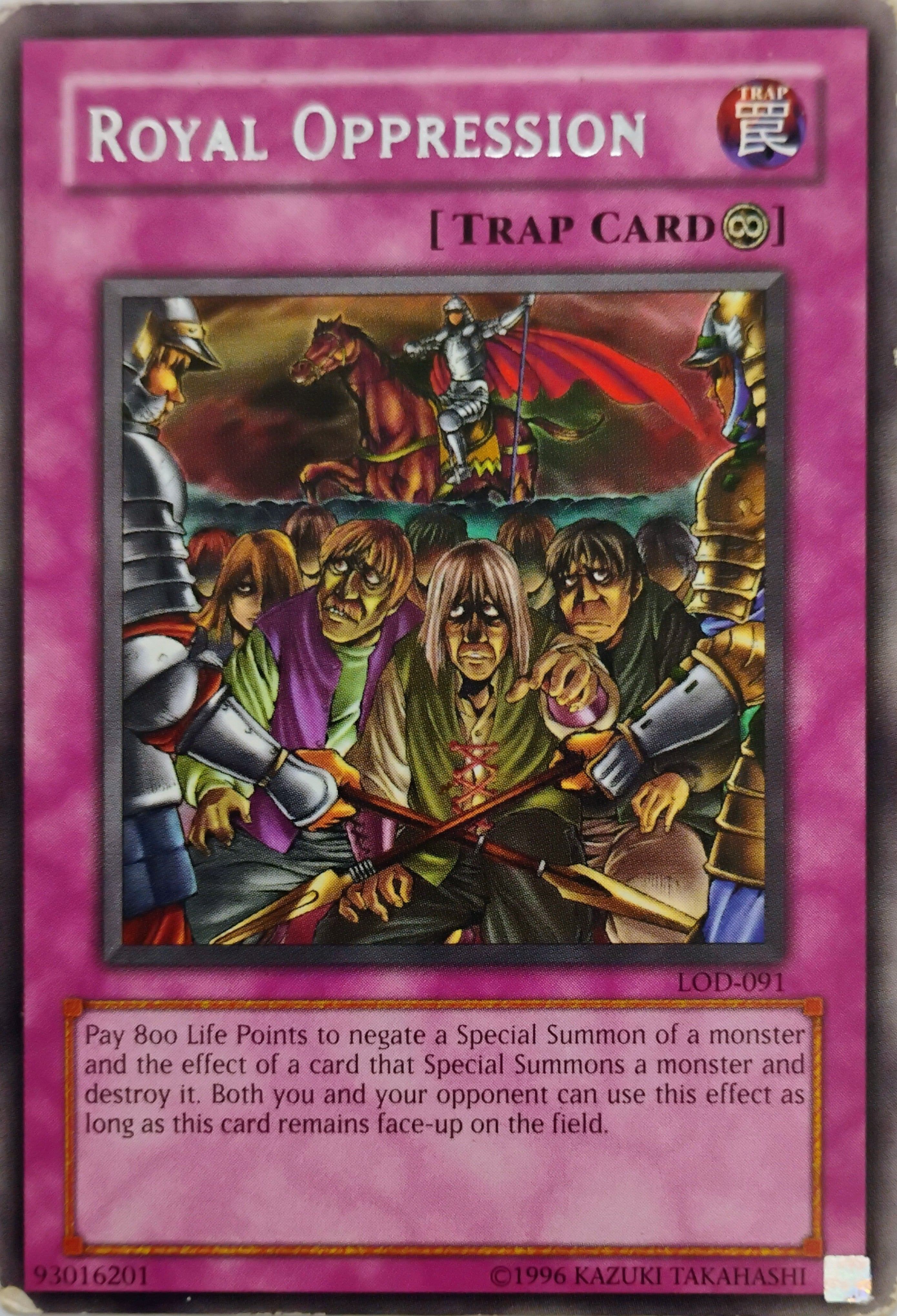 Yugioh! Royal Oppression Lod-091 Rara