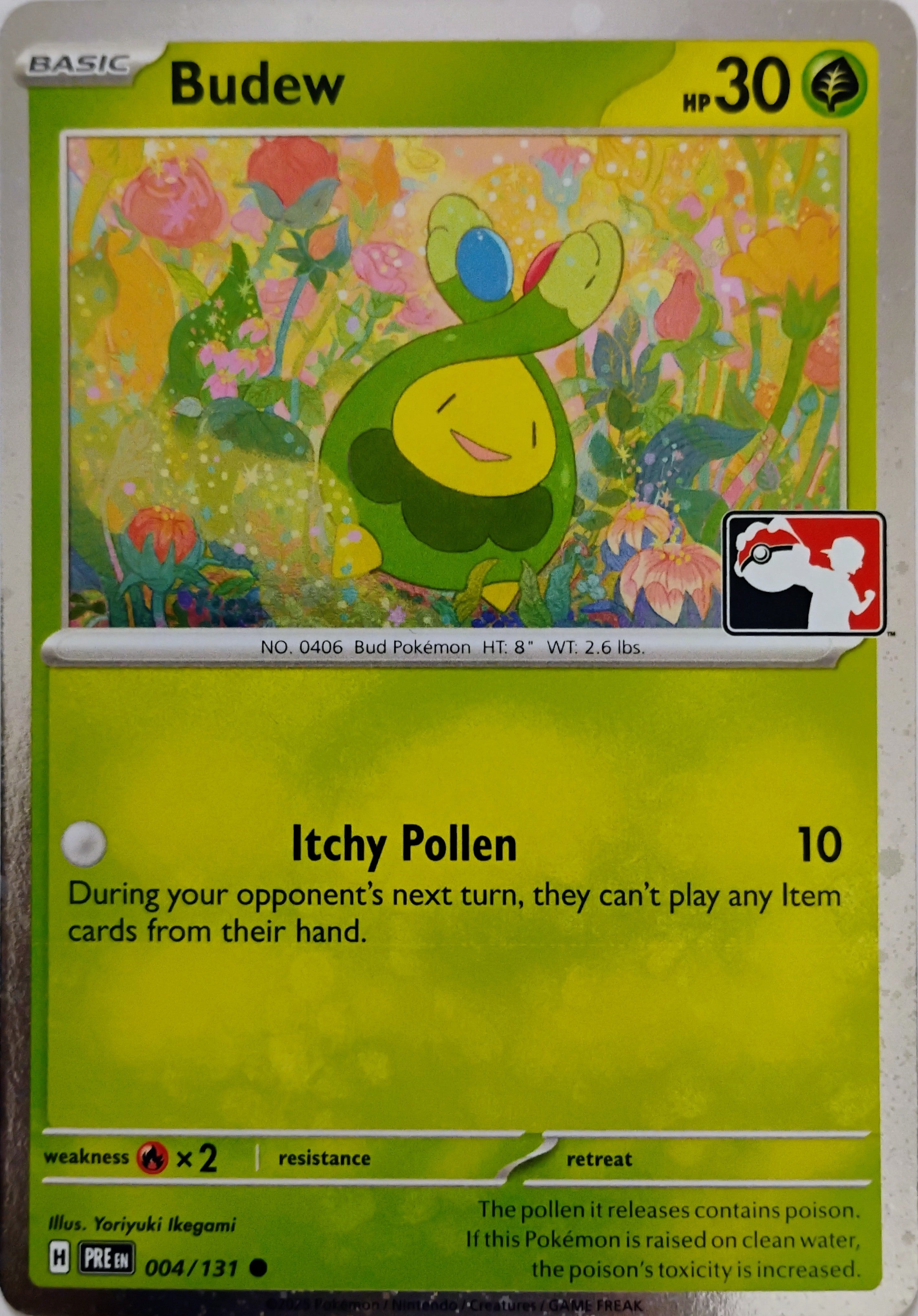 Pokémon tcg Budew 004/131 Holo Cosmo (Liga)
