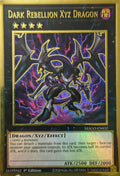 Yugioh! Dark Rebellion Xyz Dragon Mago-en032 1st Edition Gold rare