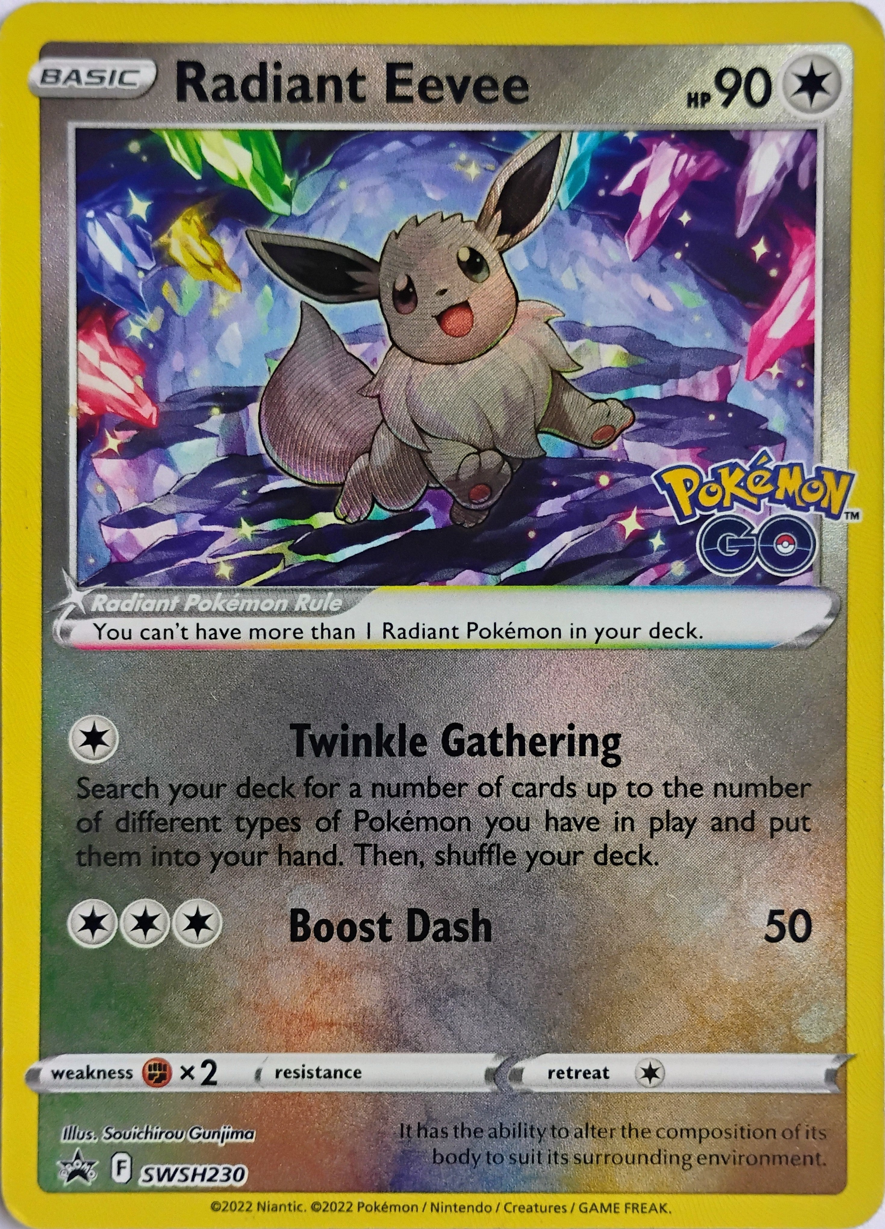 Pokémon tcg Radiant Eevee Swsh230