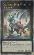 Yugioh! Diamond Dire Wolf Ra04-en200 1st Edition Quarter