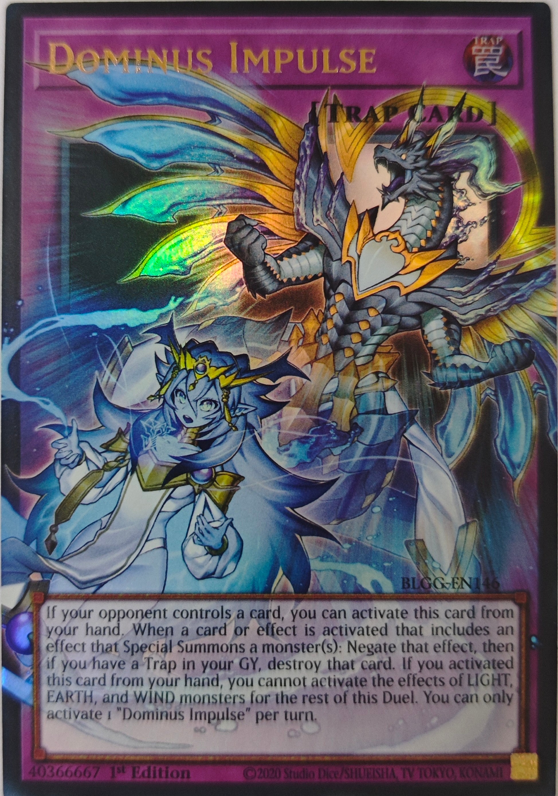 Yugioh! Dominus Impulse Blgg-En146 1st Edition Ultra (Extended Art)