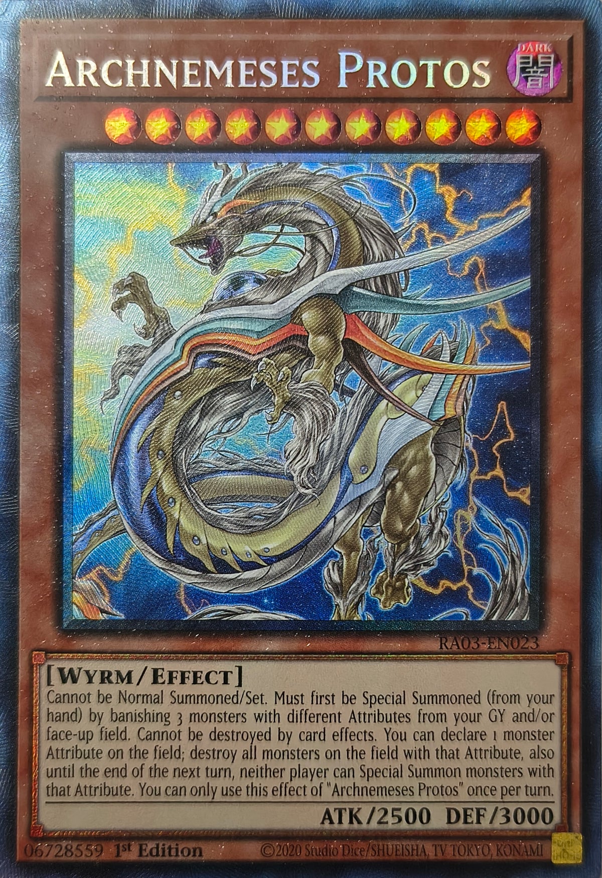 Yugioh! Archnemeses Protos Ra03-en023 1st Edition Collector rare