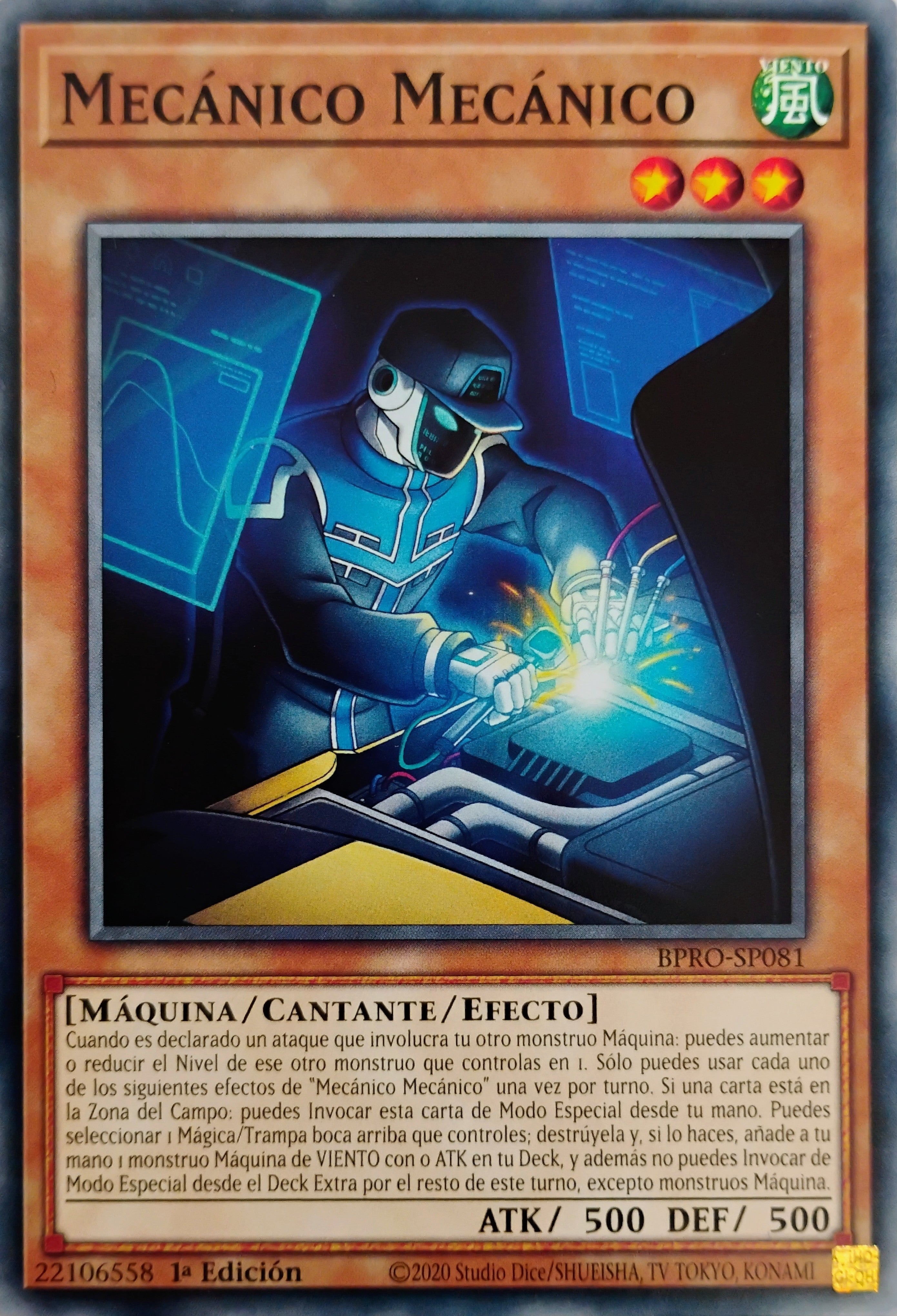 Yugioh! Mecánico Mecánico Bpro-sp081 Común