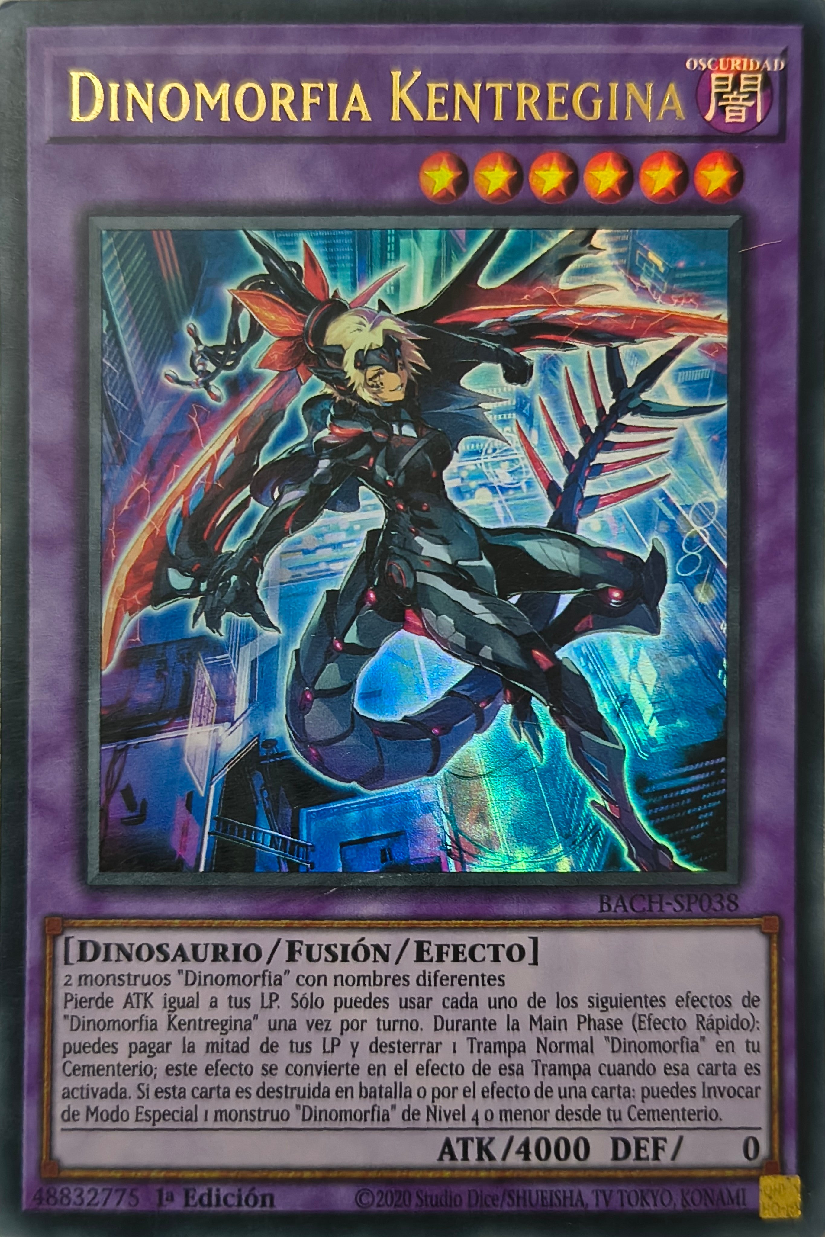 Yugioh! Dinomorfia Kentregina Bach-Sp038 1st Edition Ultra Rara