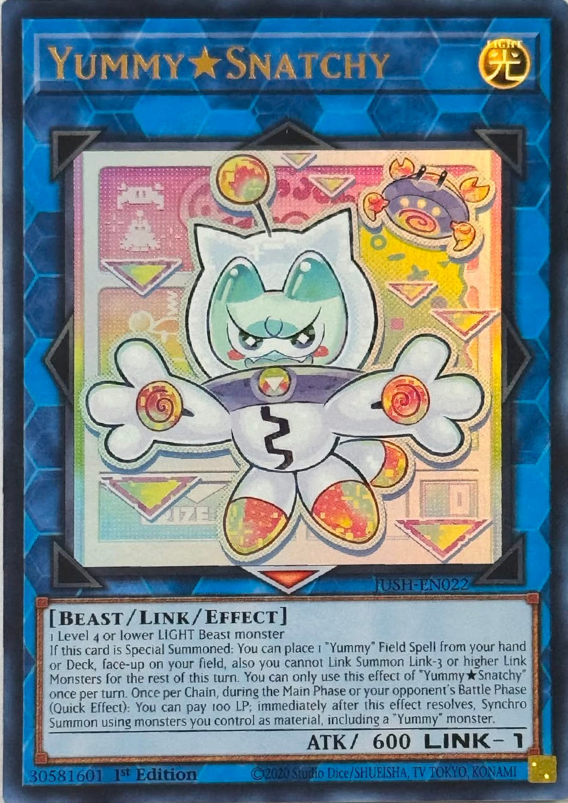 Yugioh! Yummy Snatchy JUSH-EN022 1st Edition Ultra