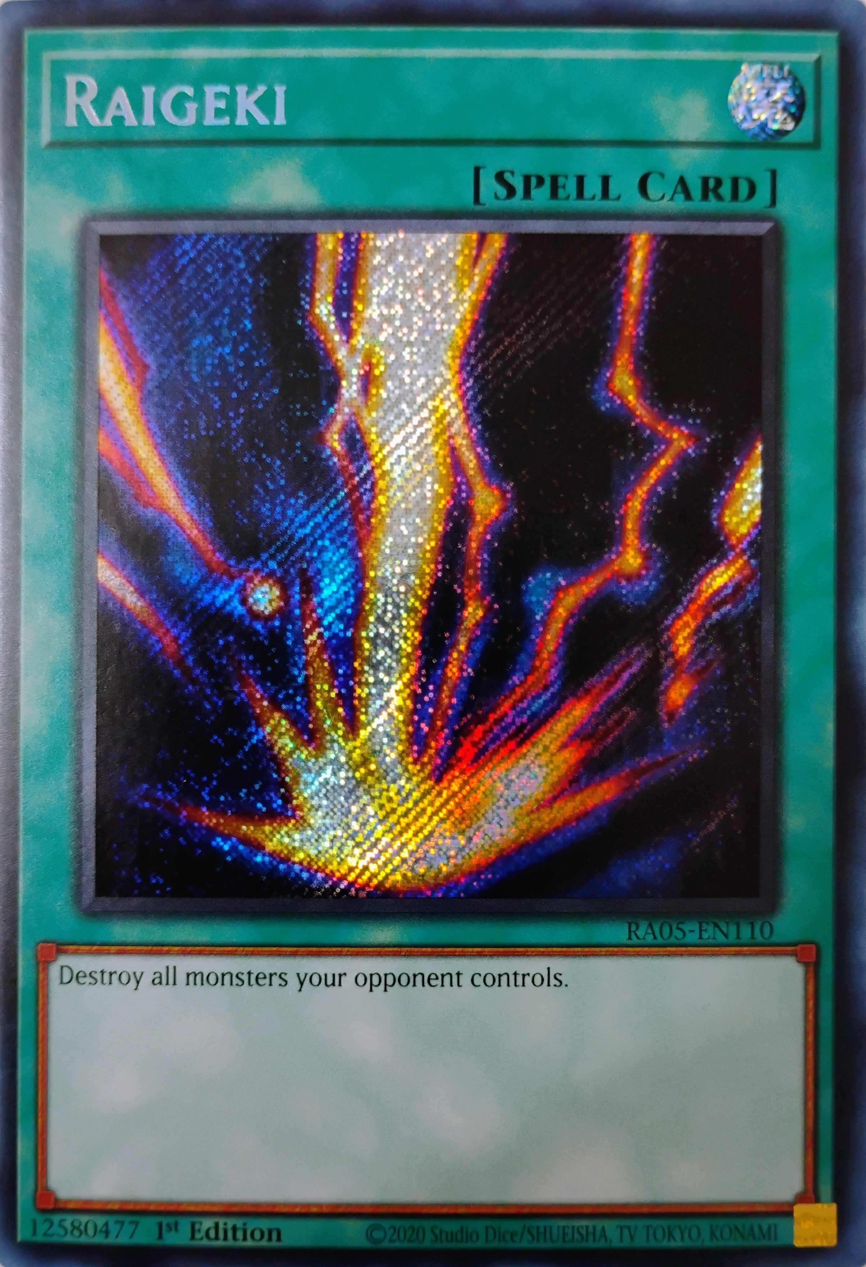 Yugioh! Raigeki Ra05-en110 1st edition Secreta