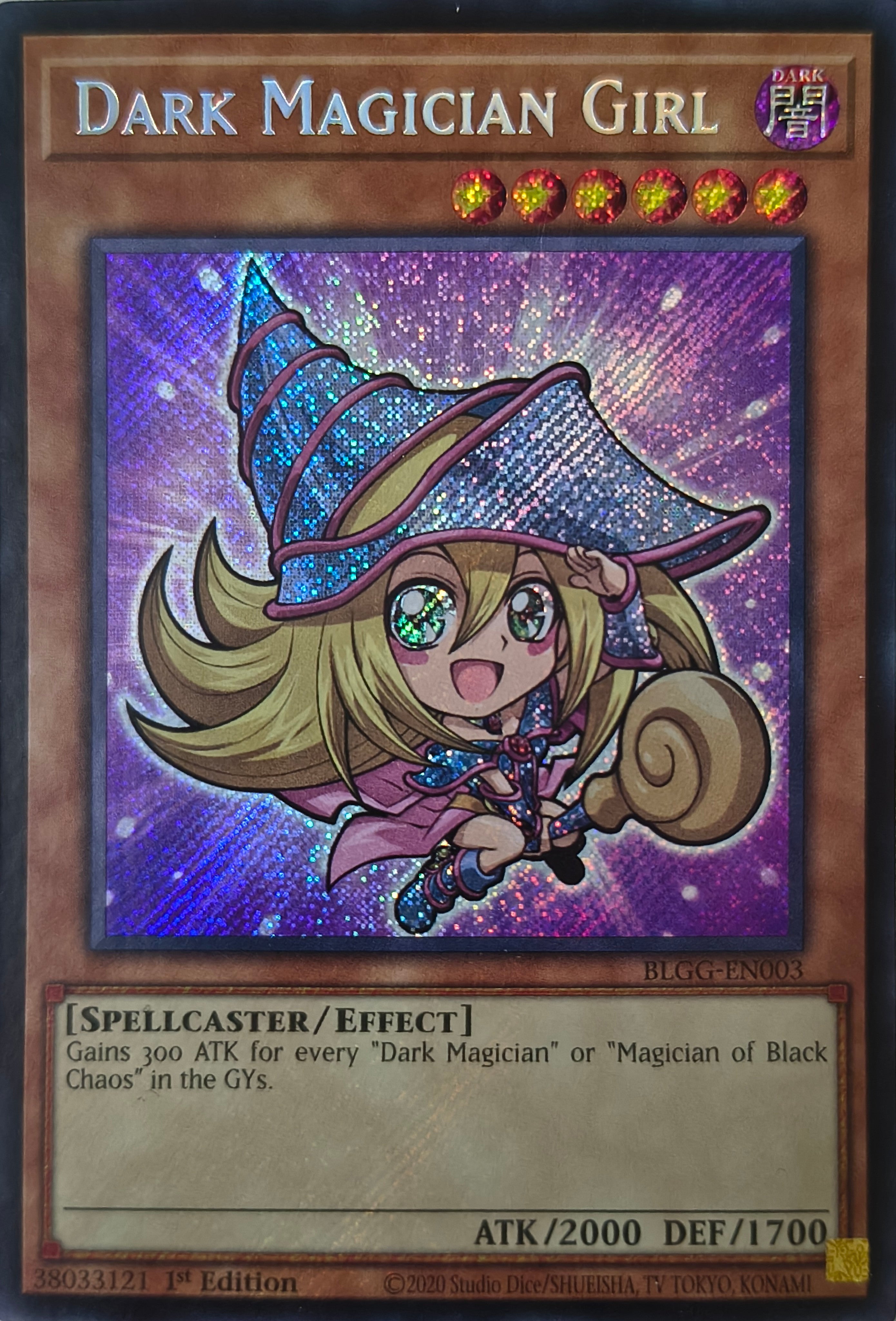 Yugioh! Dark Magician Girl Blgg-en003 1st edition Secreta