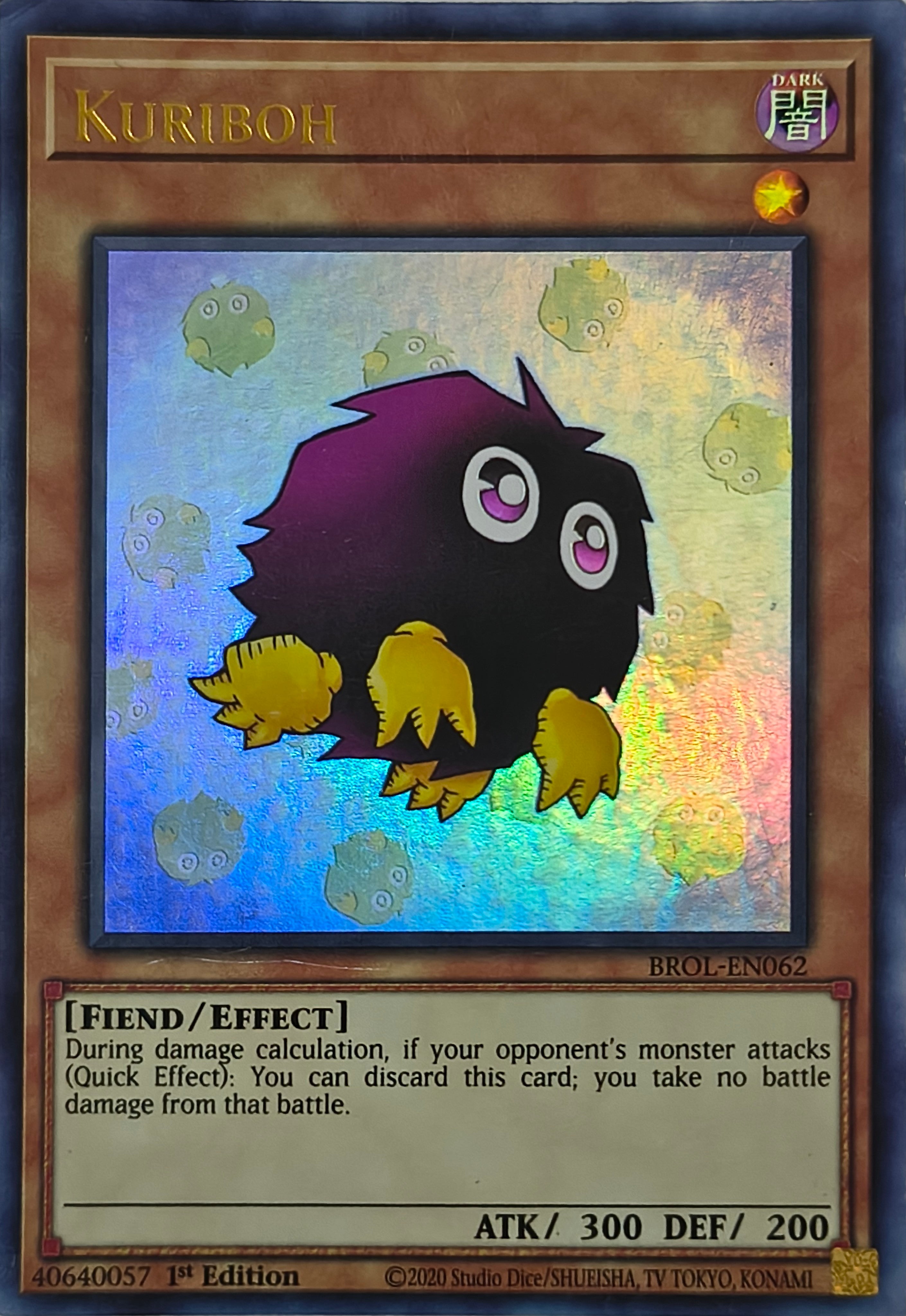 Yugioh! Kuriboh Brol-en062 1st Edition Ultra Rare