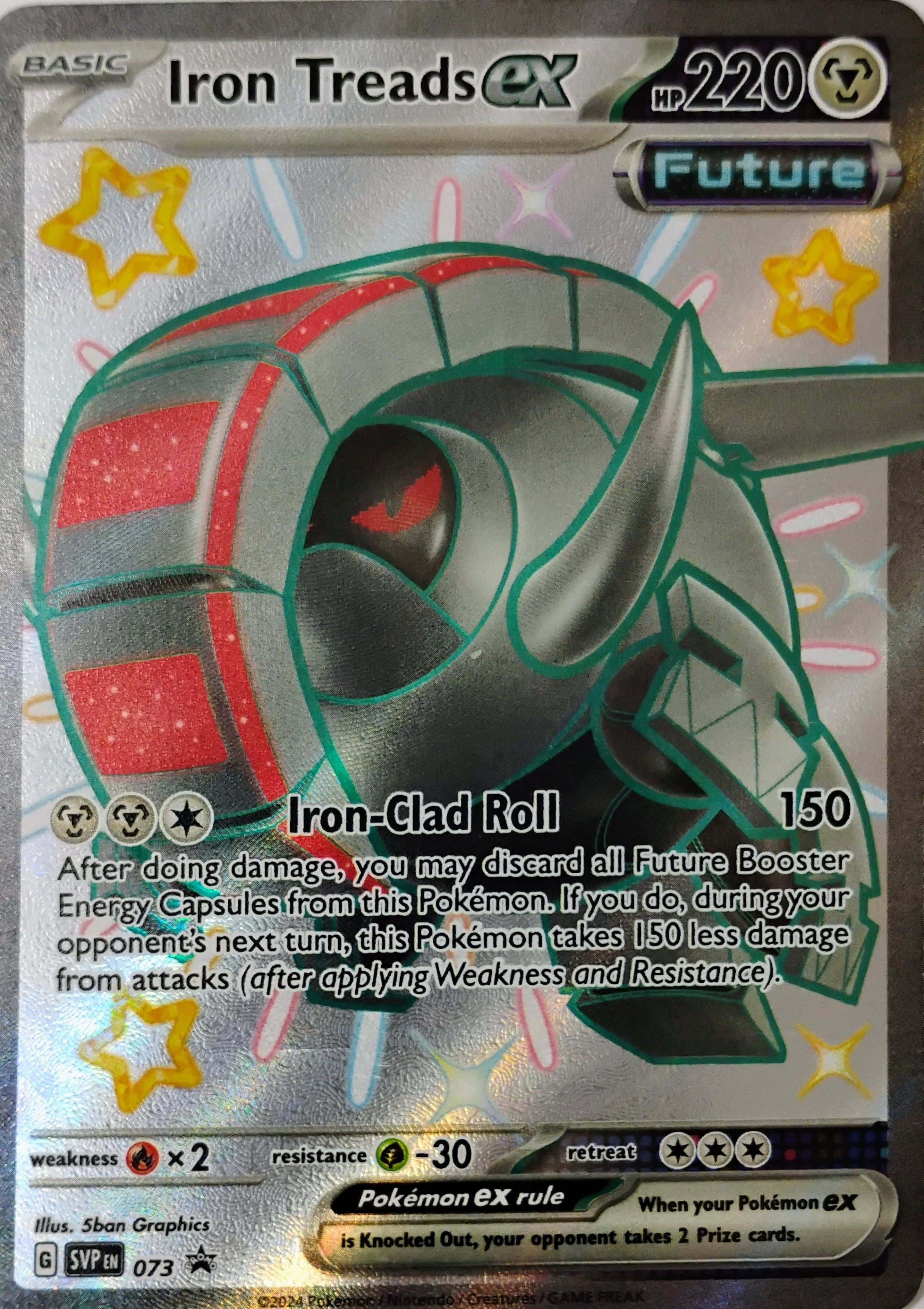 Pokémon tcg Iron Treads Ex 073