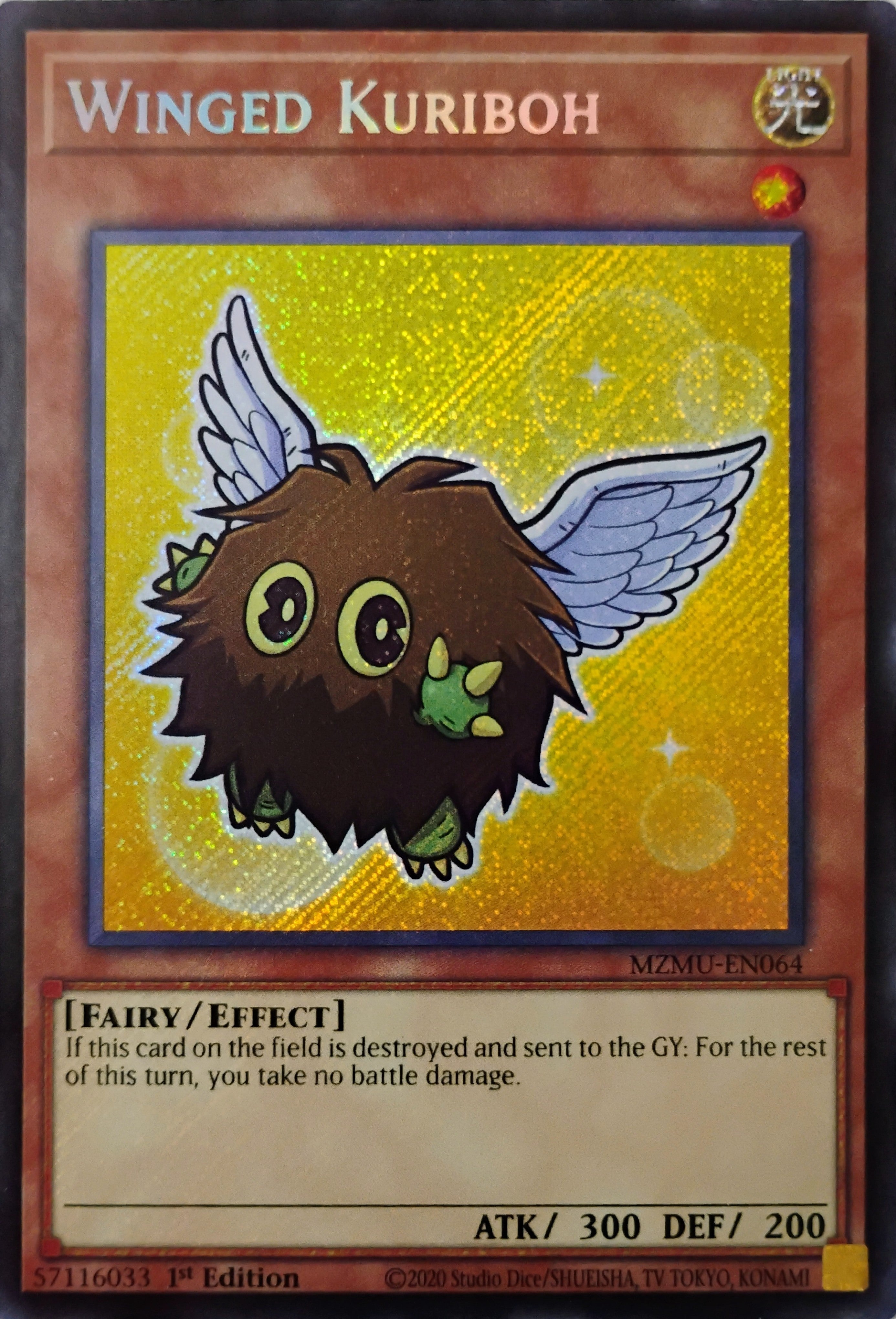 Yugioh! Winged Kuriboh Mzmu-en064 Secreta