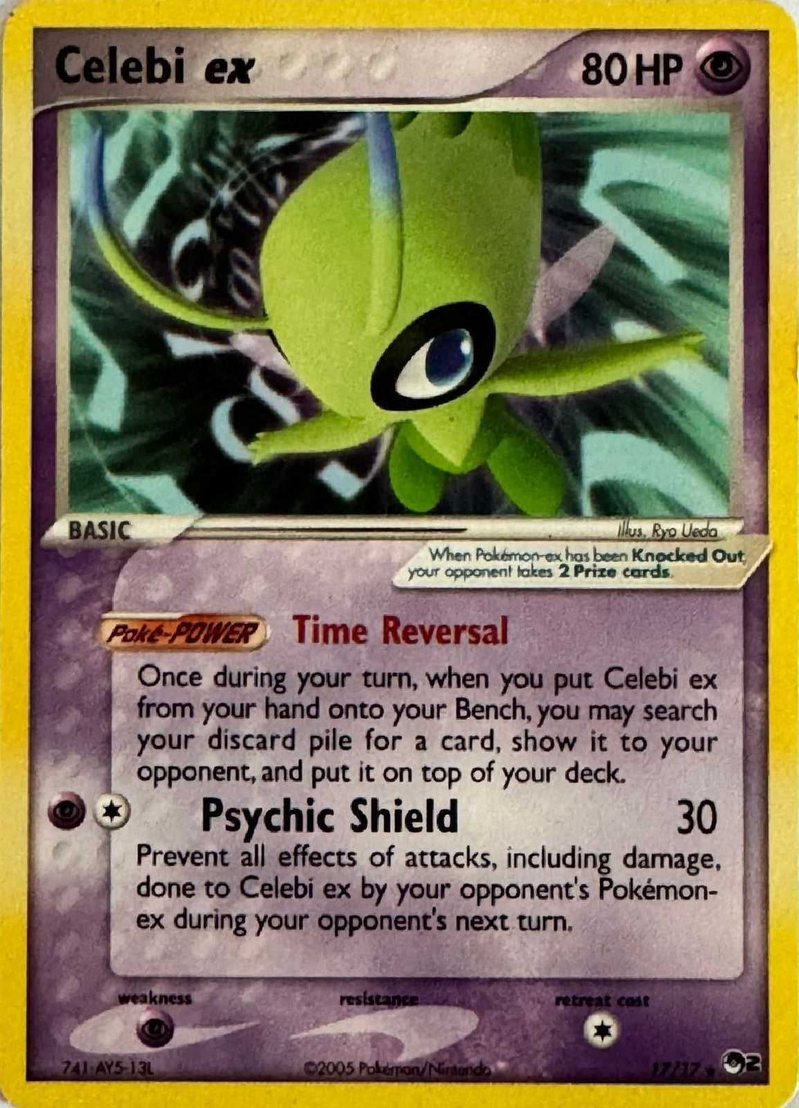 Pokemon tcg Celebi ex 17/17 Ultra Rare