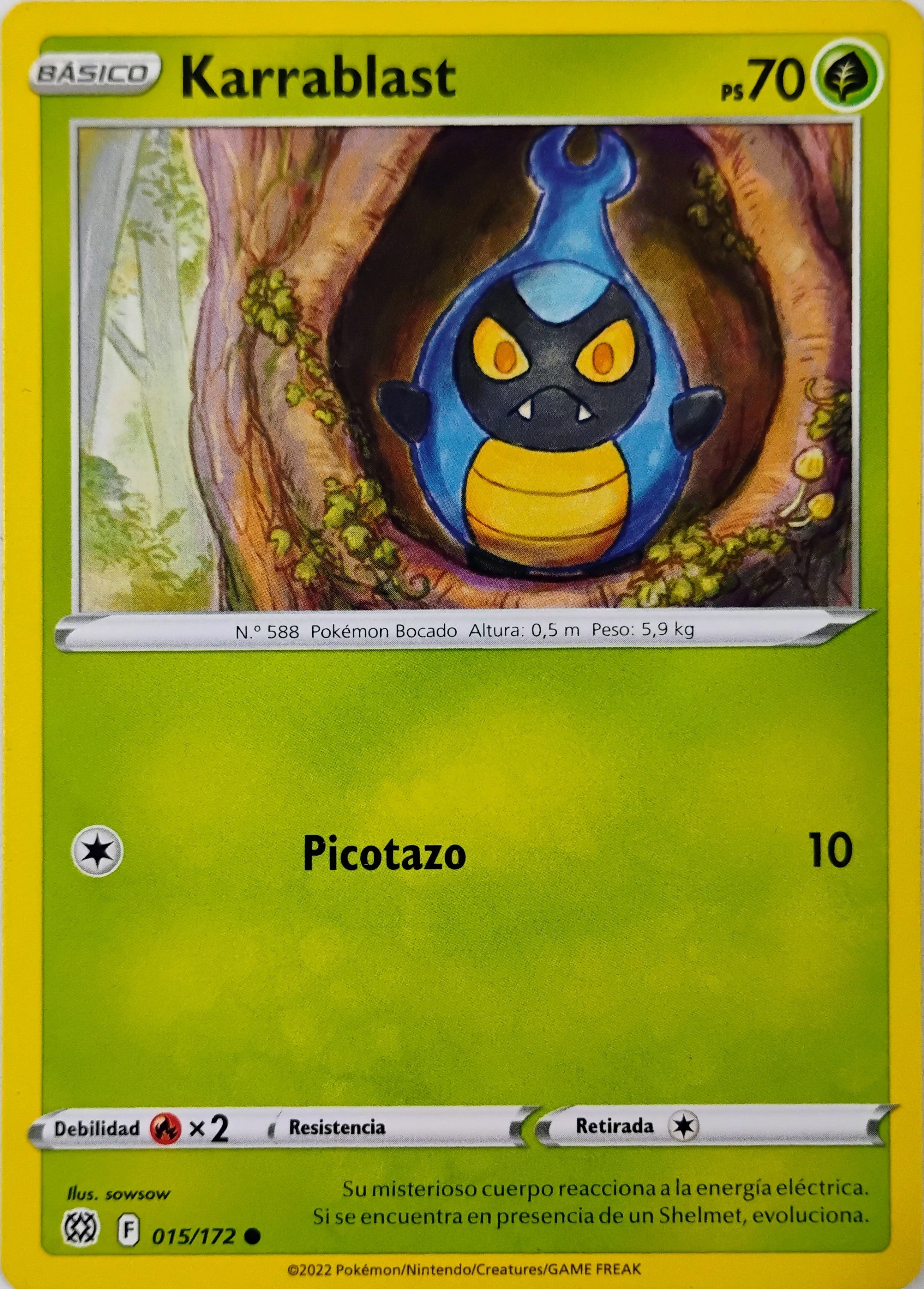 Pokémon tcg Karrablast 015/172 (Español)