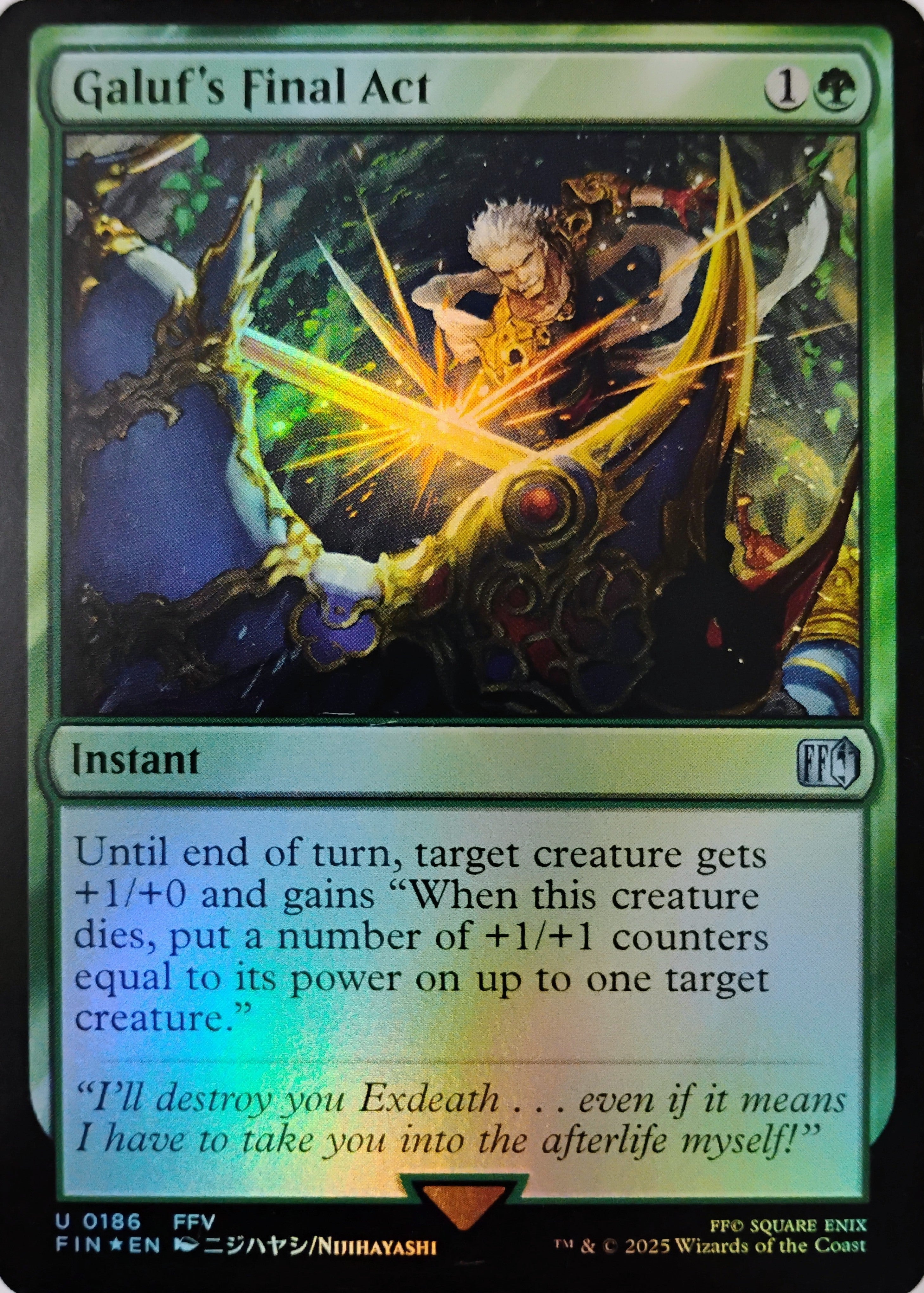 Magic tcg Galuf's Final Act 0186 Foil