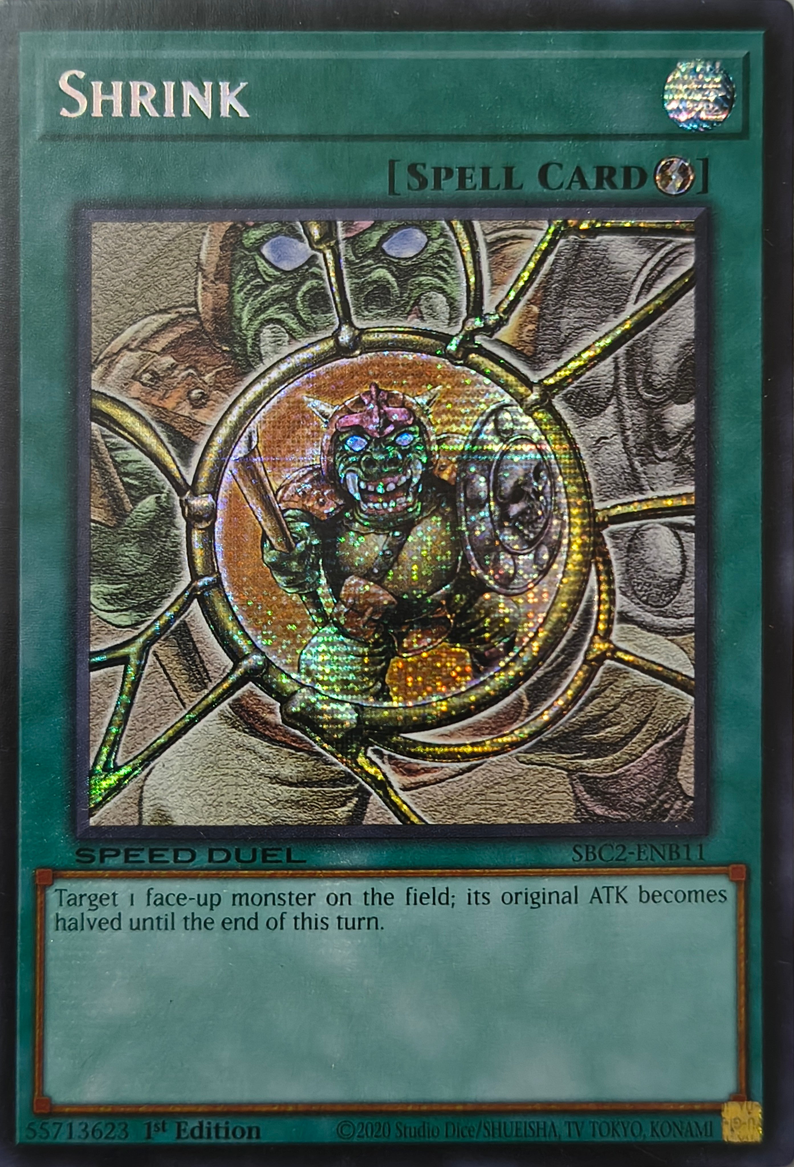 Yugioh! Shrink Sbc2-Enb11 Speed Duel 1st Edition Prismatica